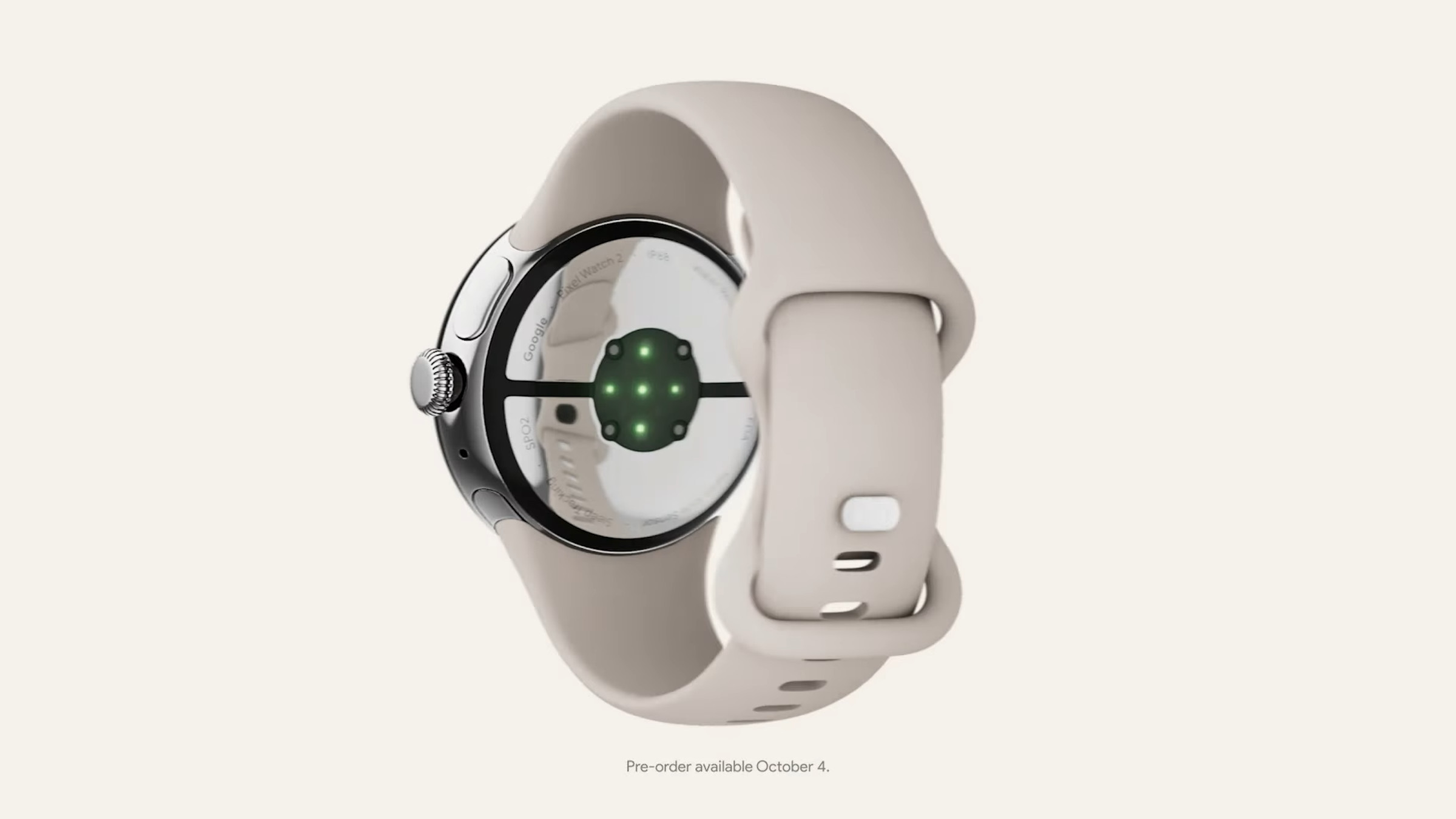 The new sensor array on the Pixel Watch 2.