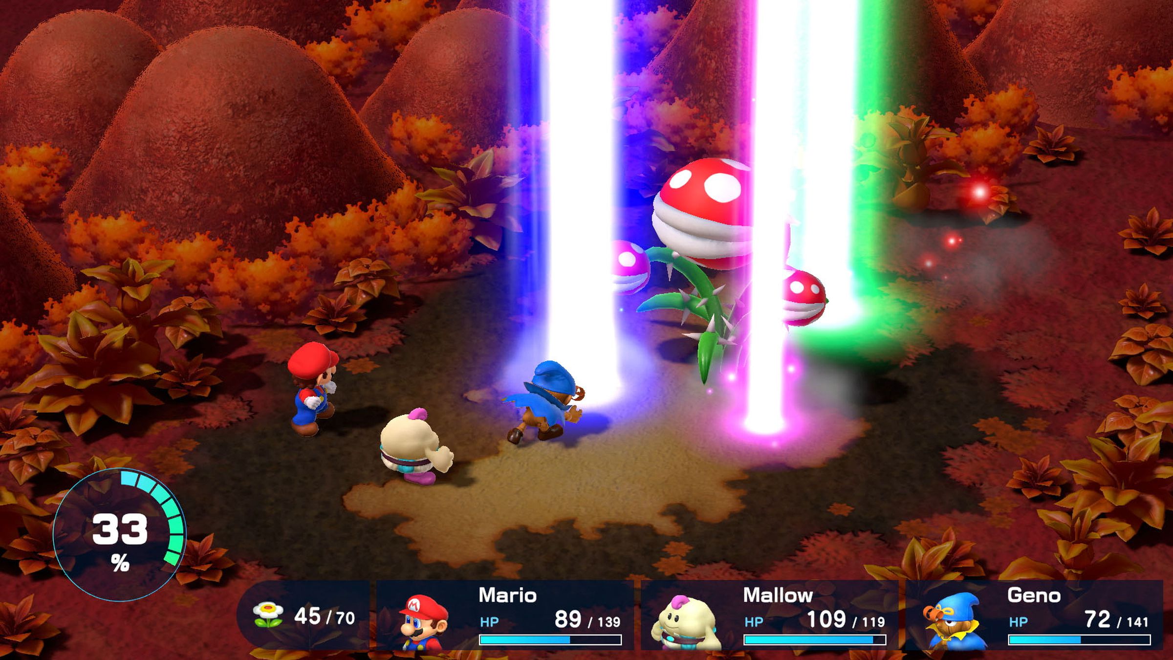 A screenshot from the video game Super Mario RPG.
