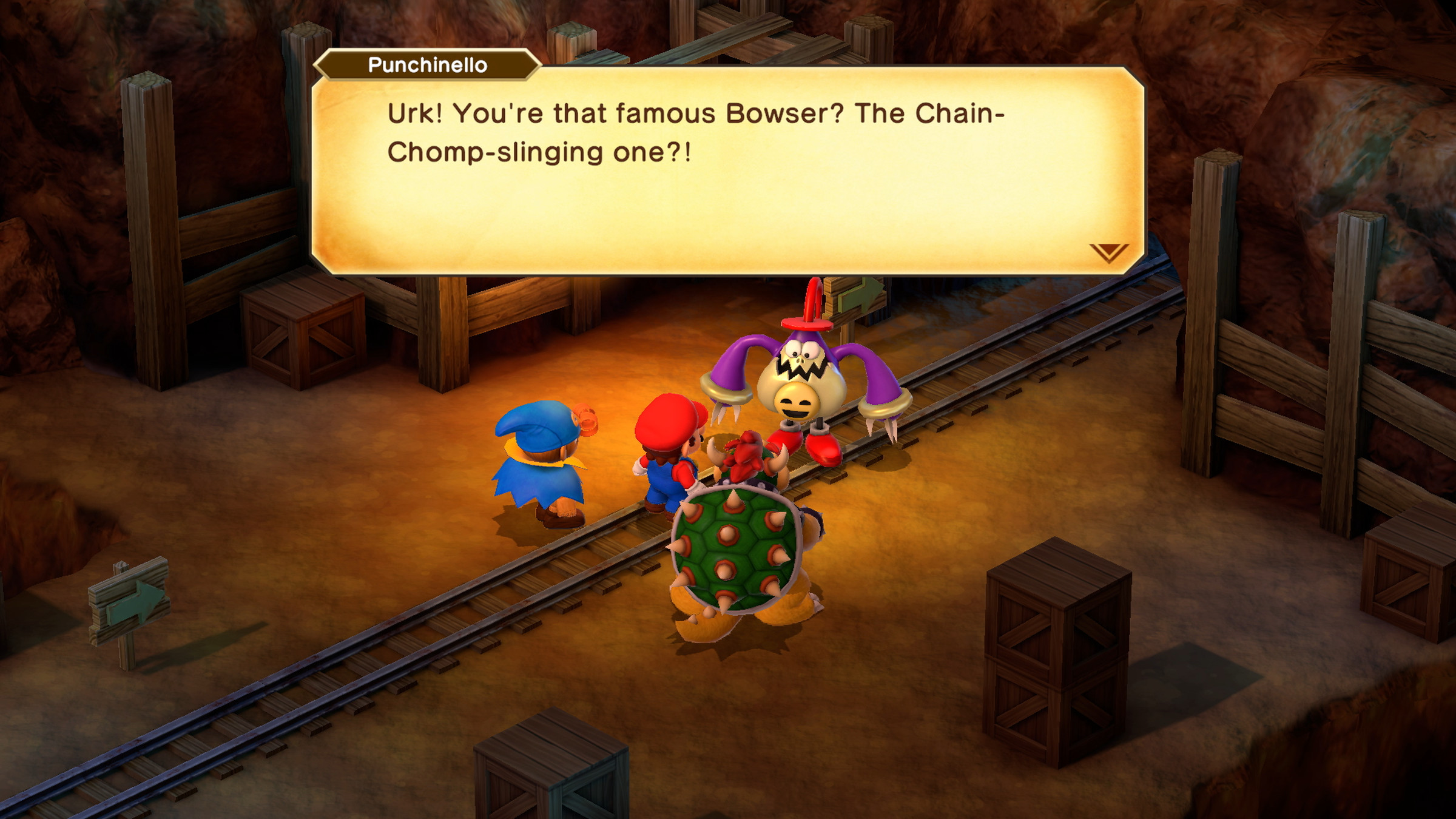A screenshot from Super Mario RPG.