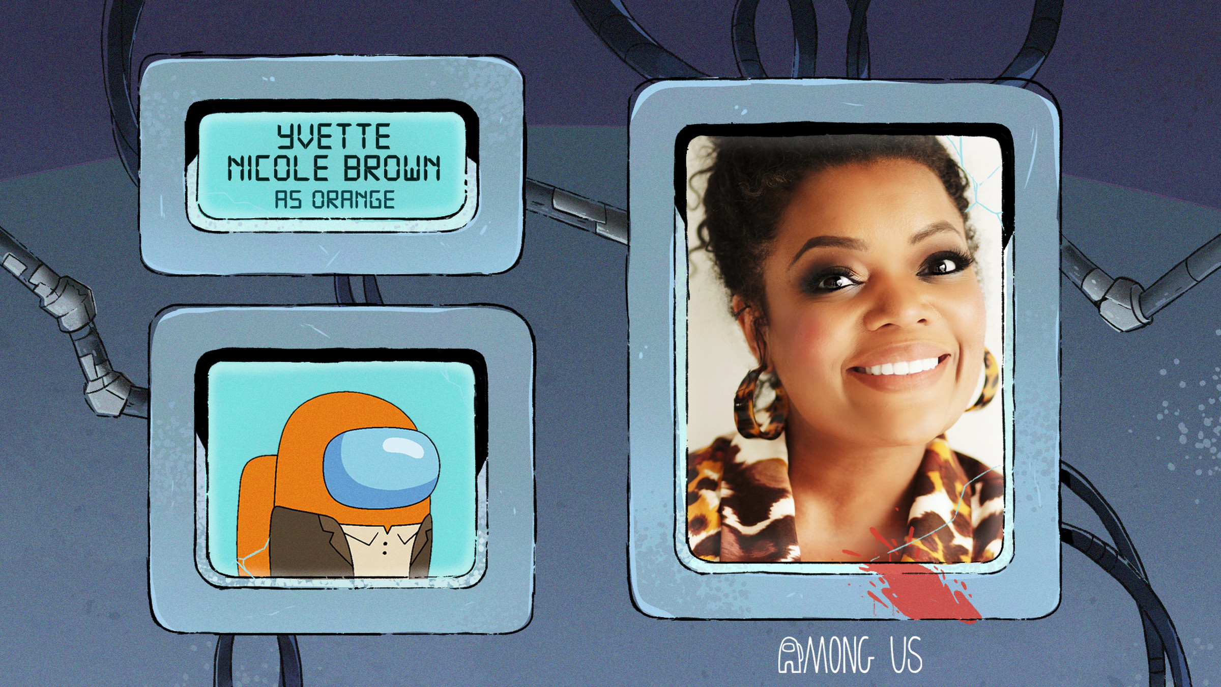 A promotional photo of Yvette Nicole Brown in the Among Us animated series.