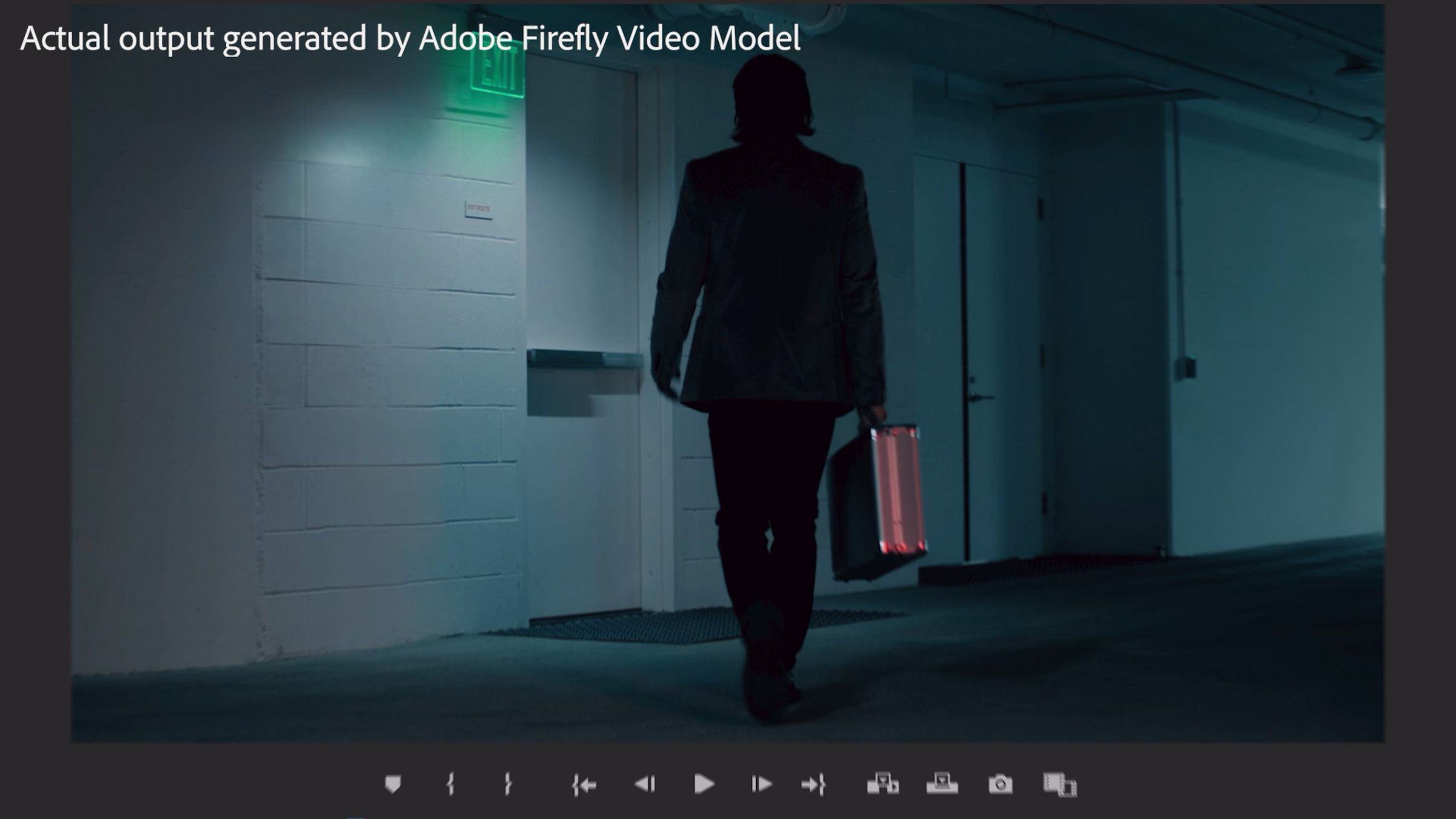 A screenshot taken from Adobe’s video demonstration of its new Firefly generative AI video model.
