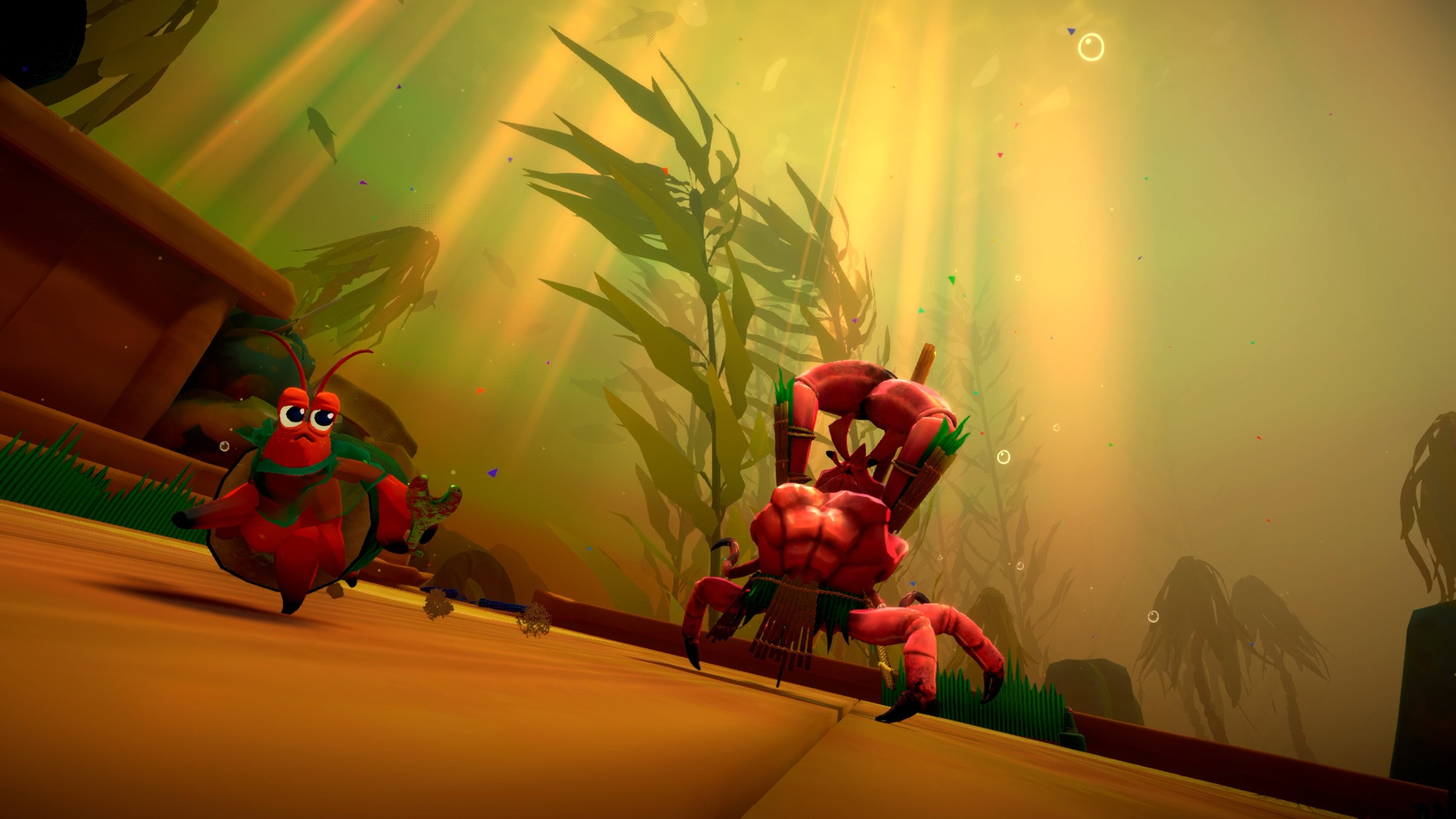 A screenshot from the video game Another Crab’s Treasure.