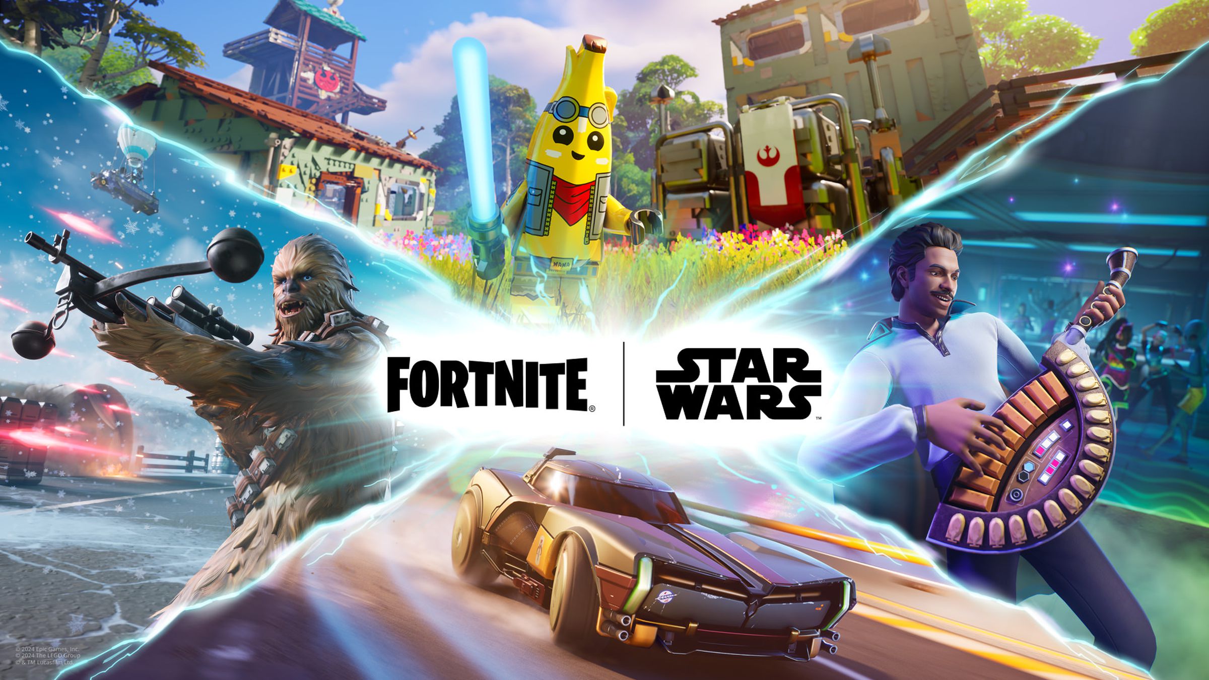 Promotional art for a crossover between Fortnite and Star Wars.