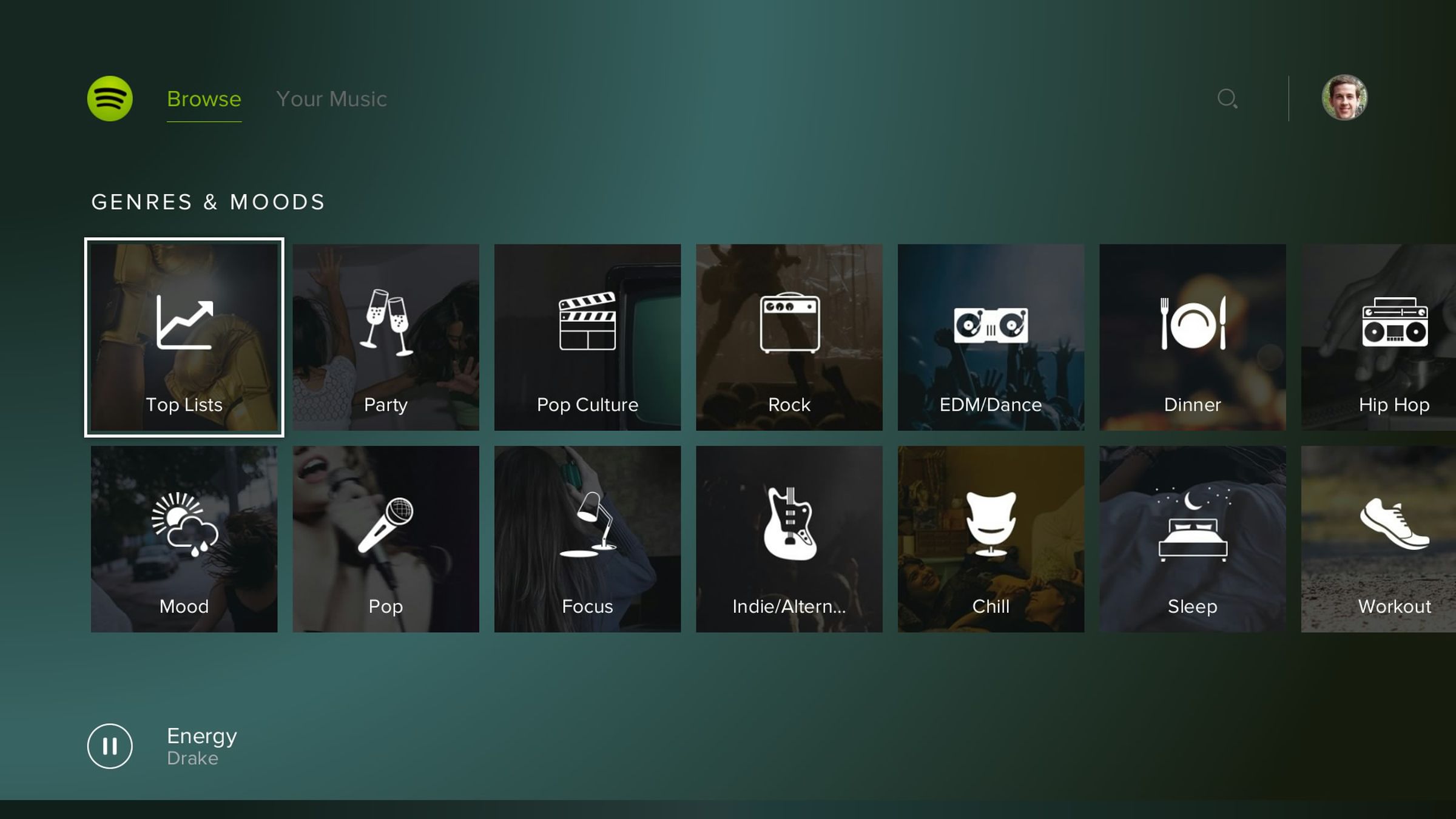 Spotify for PlayStation