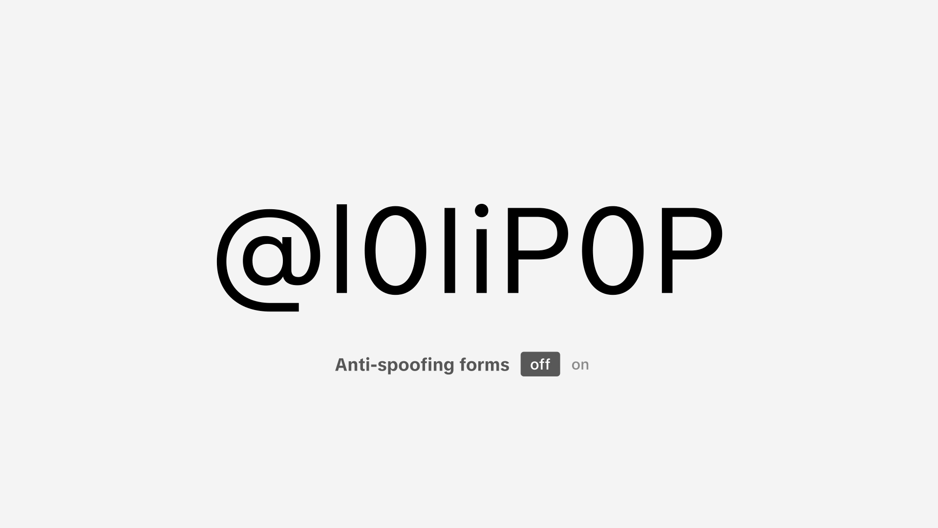 A GIF showing the word @l0IiP0P with anti-spoof changes in TikTok’s new font.