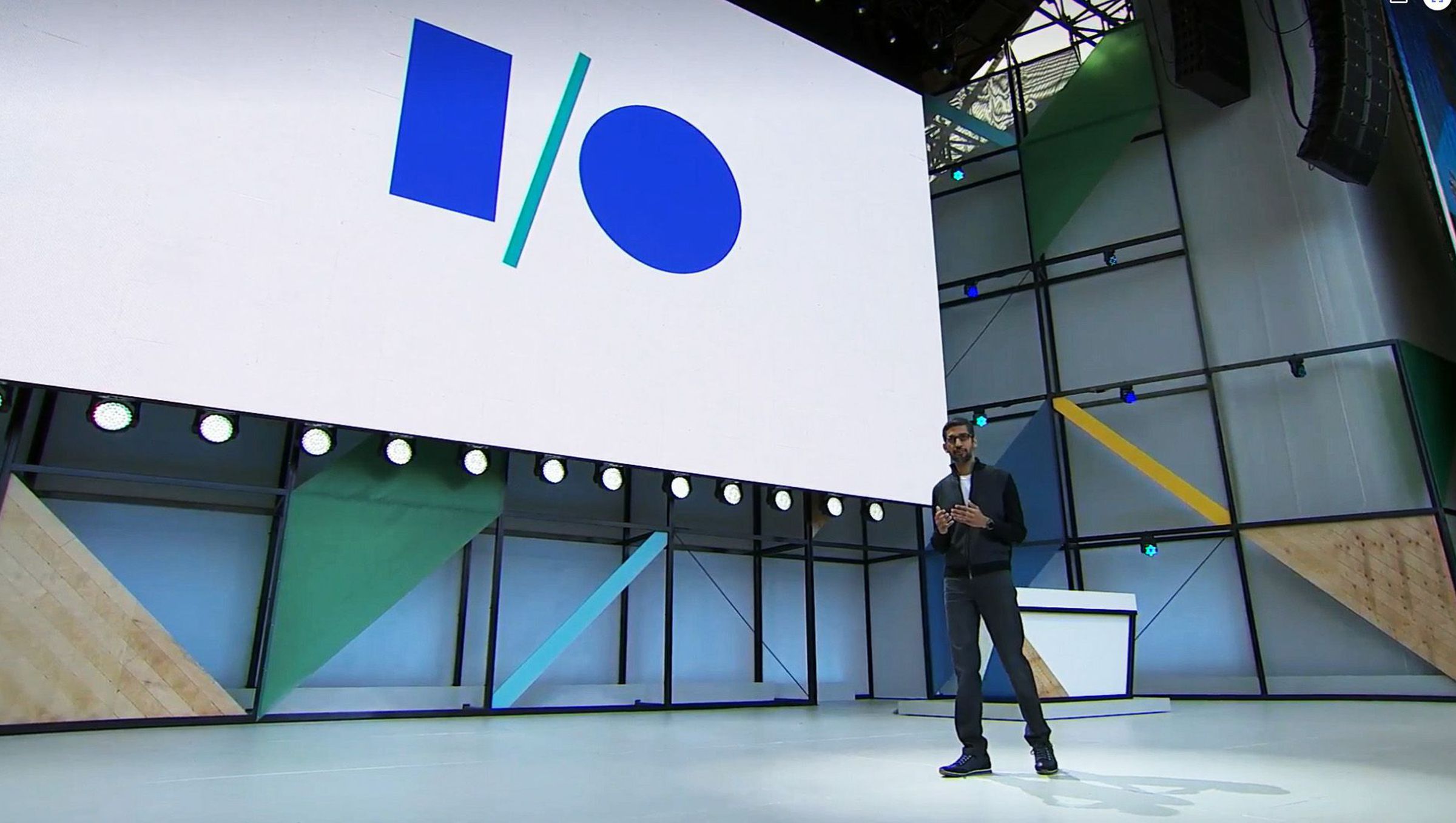 Sundar Pichai at Google I/O 2017