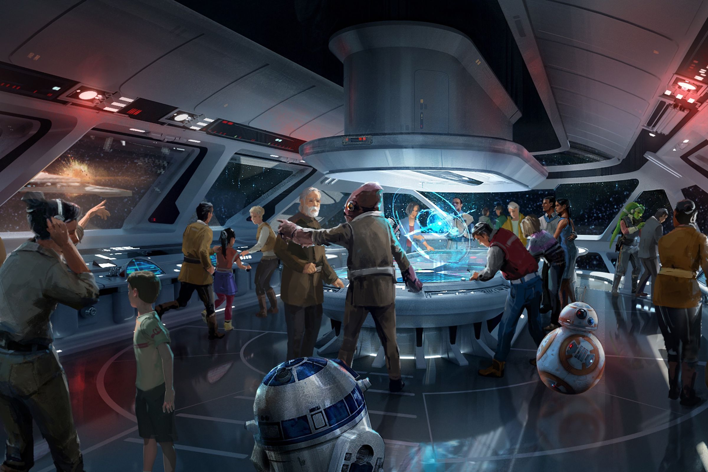 Concept art for Disney’s immersive ‘Star Wars’ hotel.