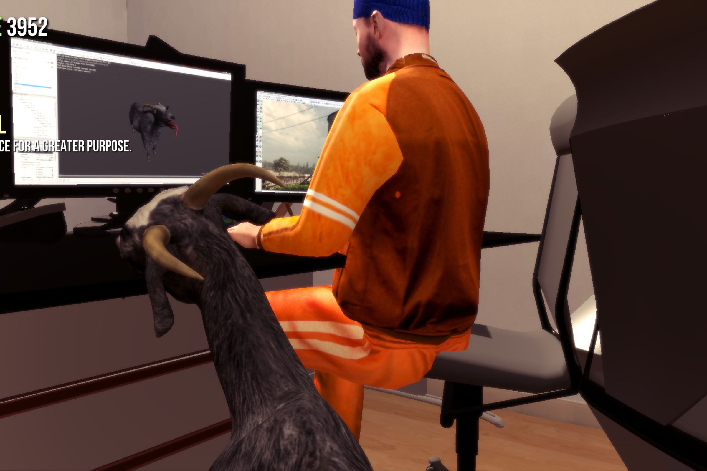 Screenshot from 'Goat Simulator'