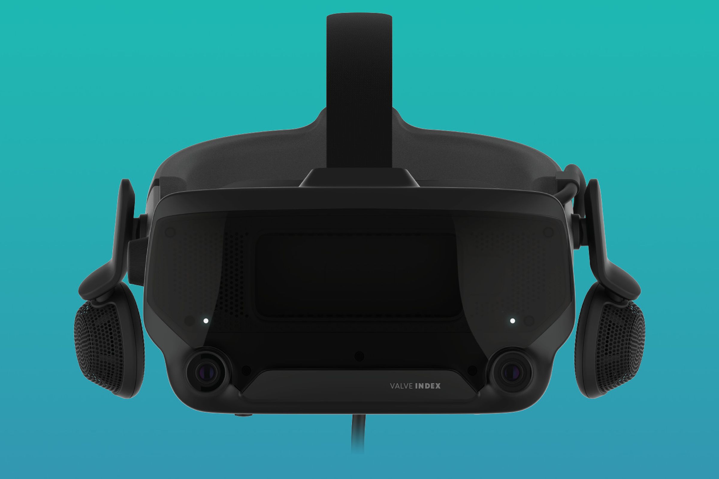 The Valve Index VR headset in its full form. 