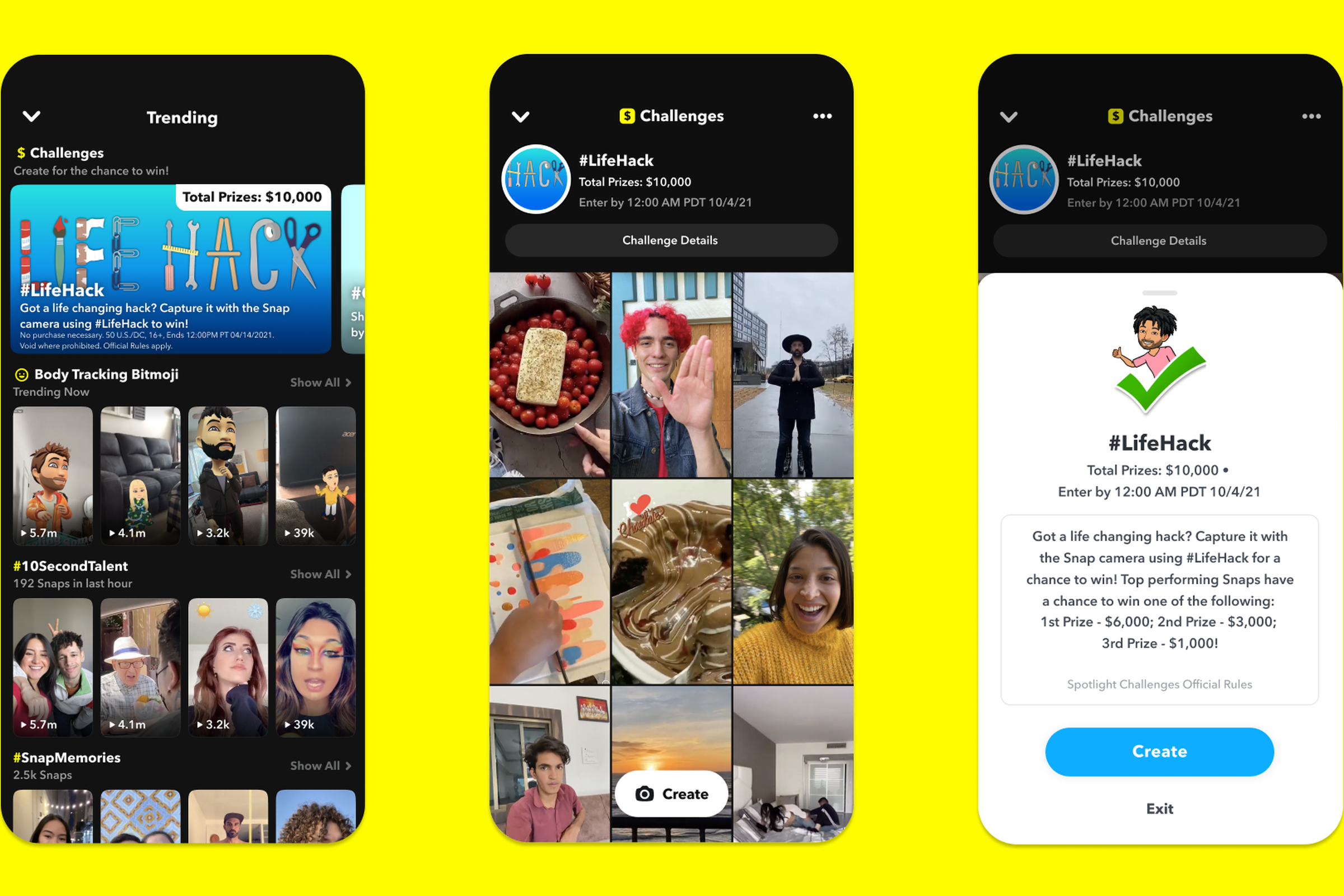 Snapchat’s Spotlight Challenges