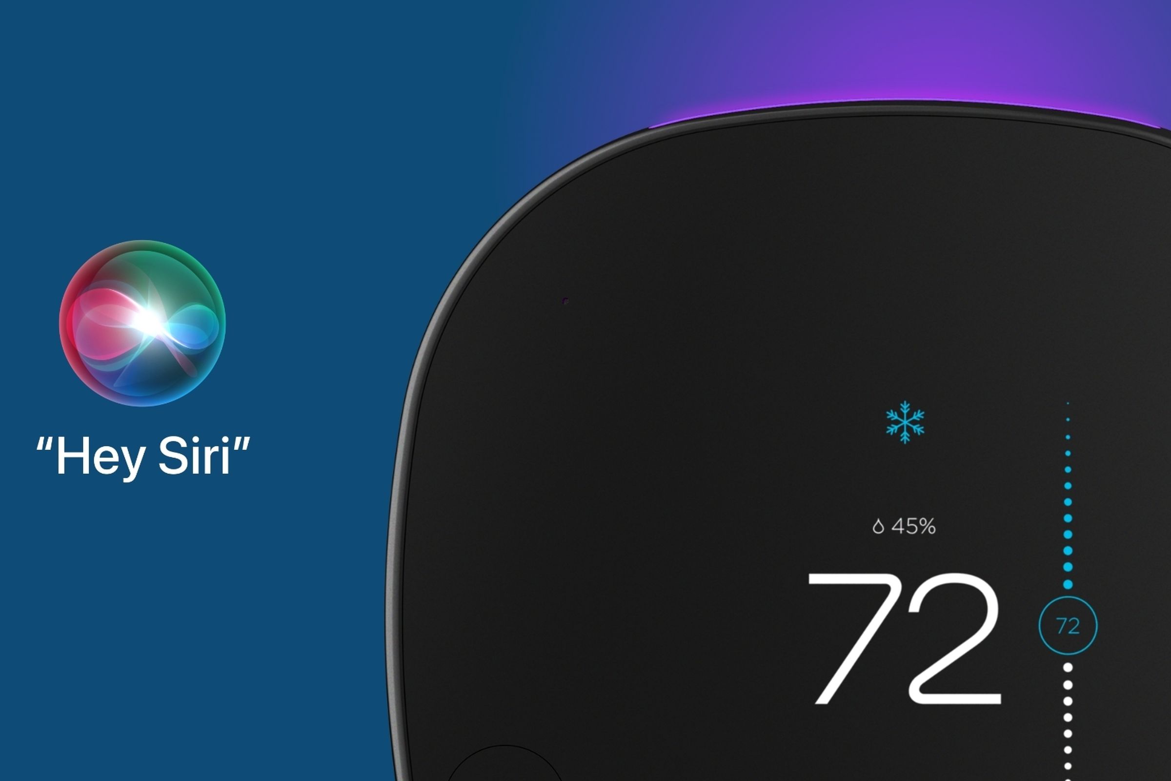 Siri can now be set as the default voice assistant in the Ecobee SmartThermostat.