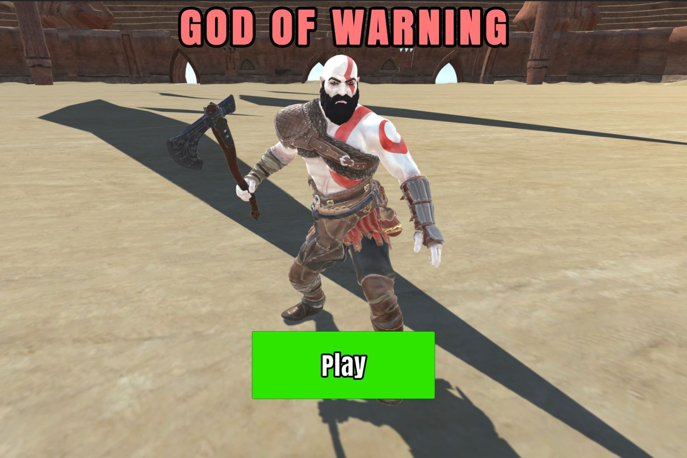 Kratos, God of Warning.