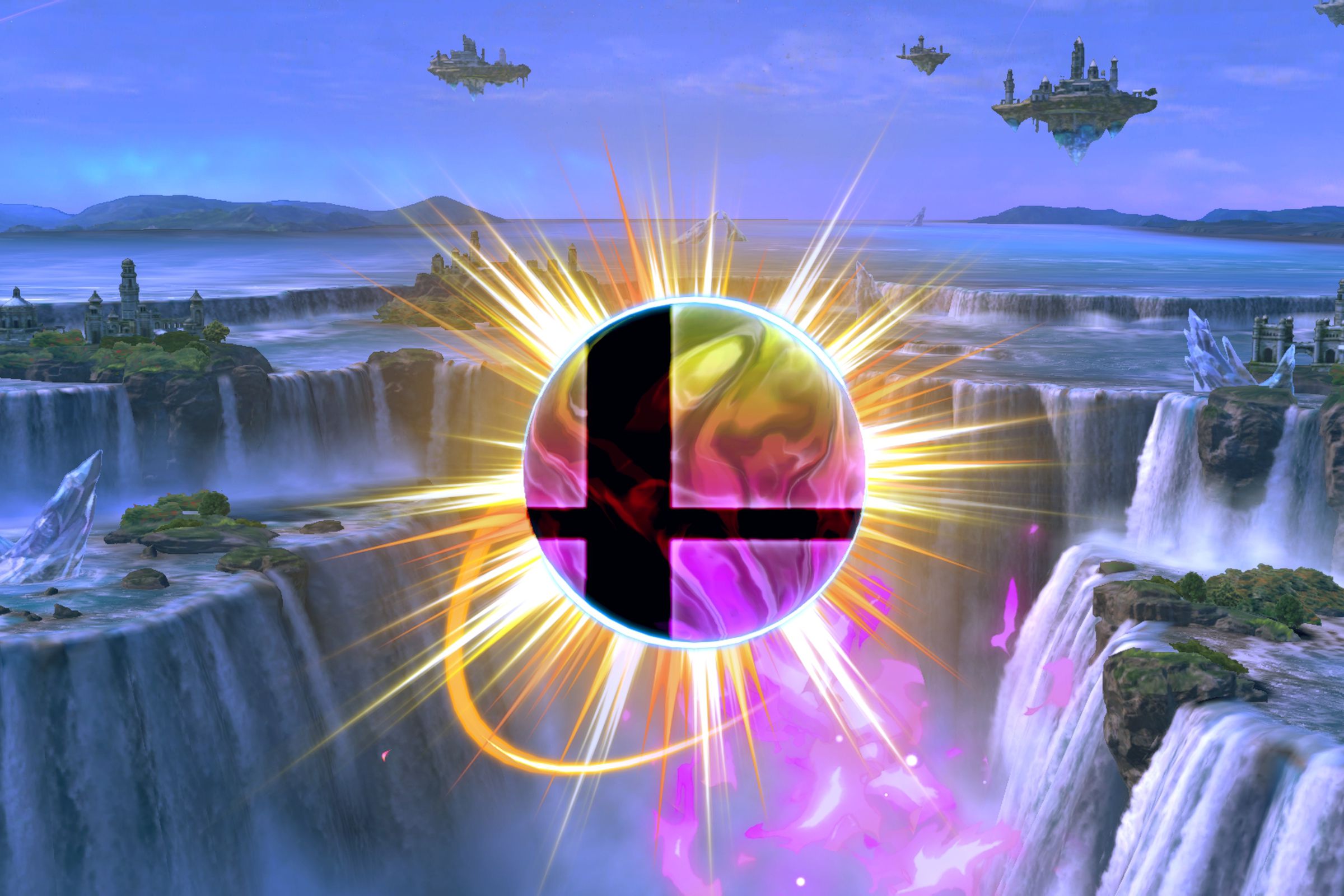 A glowing Final Smash Ball in Super Smash Bros. Ultimate