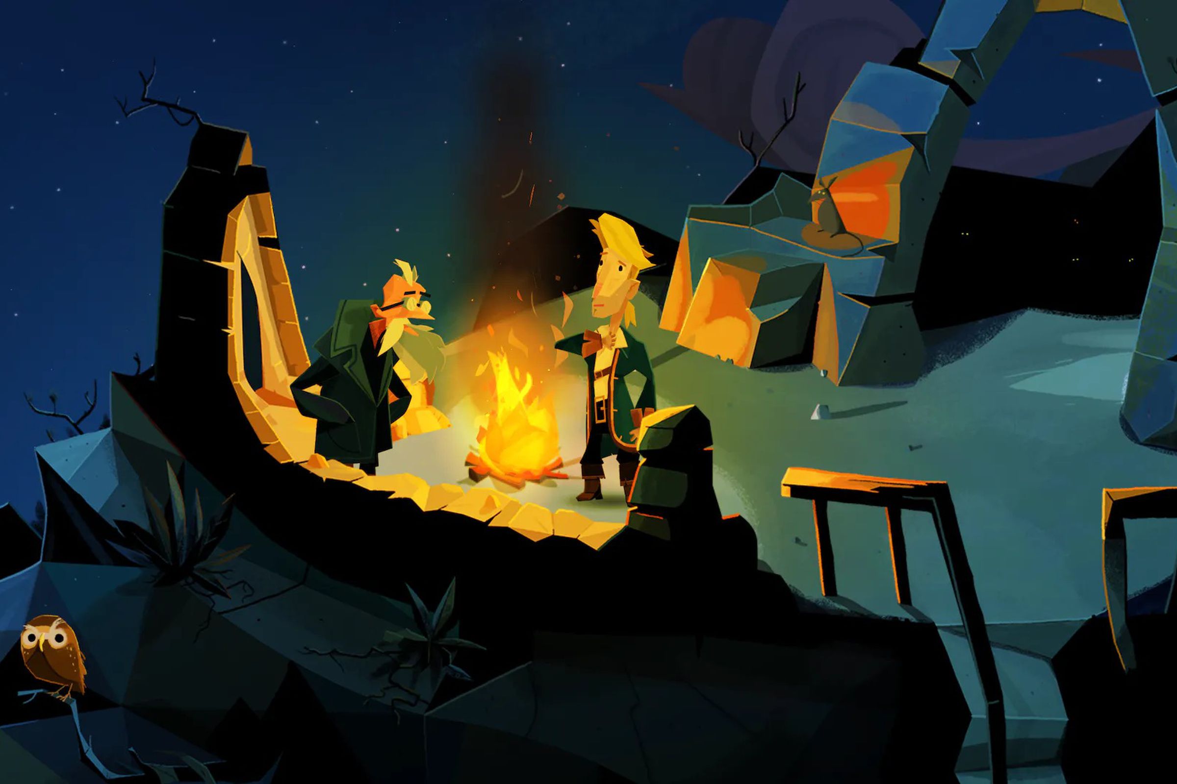 A screenshot from Return to Monkey Island