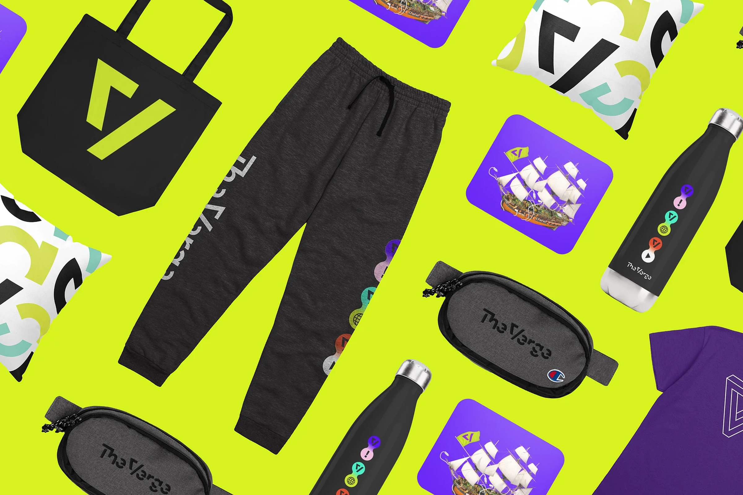 Merch from The Verge