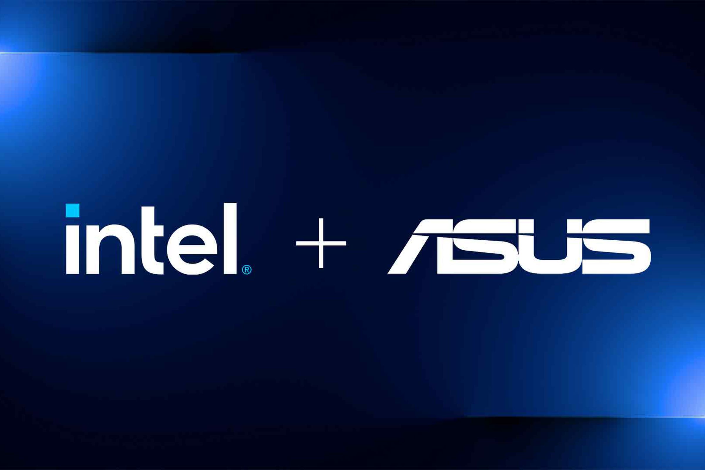 Illustration of Intel and Asus logos