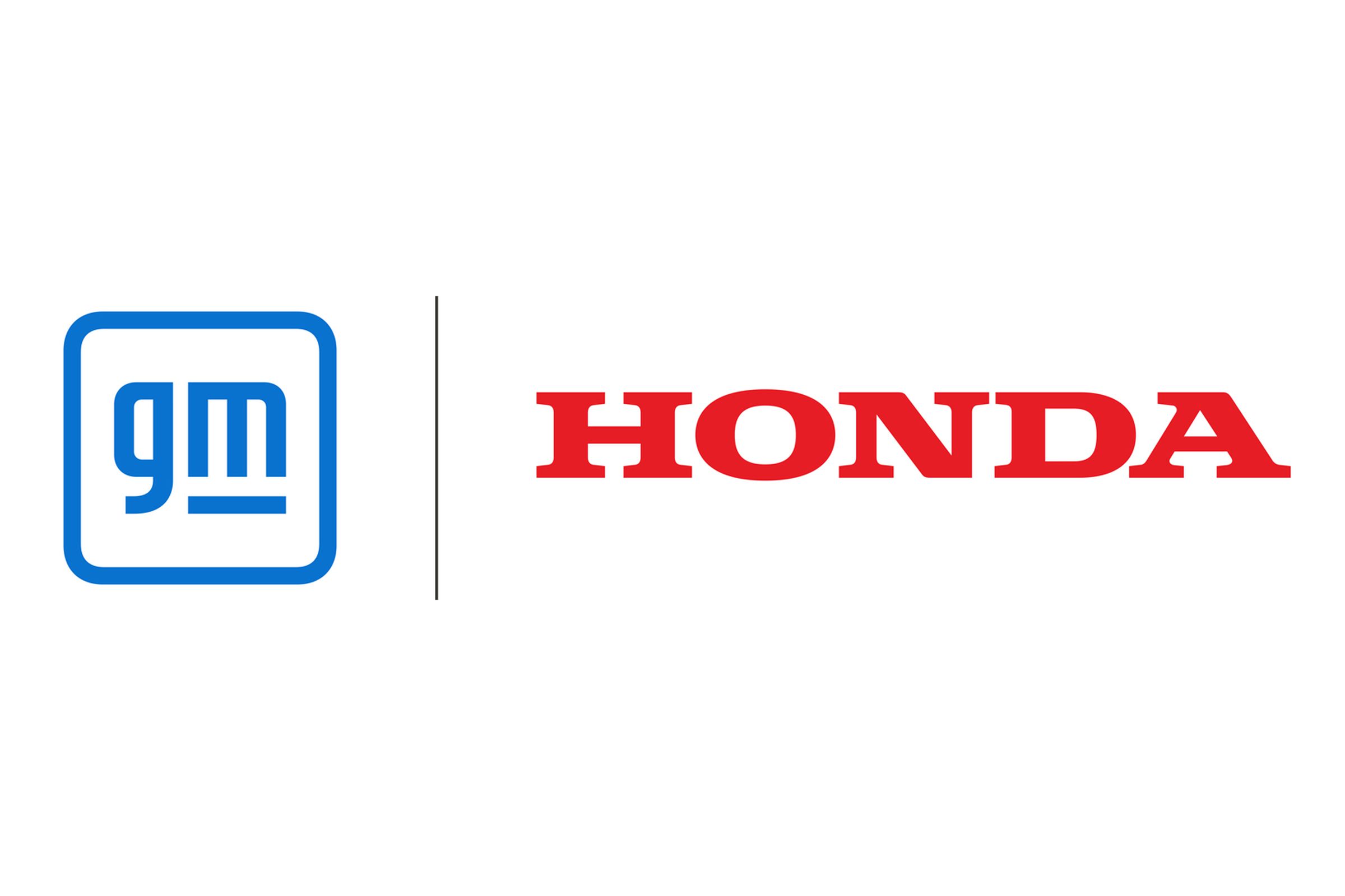 GM and Honda logos side by side
