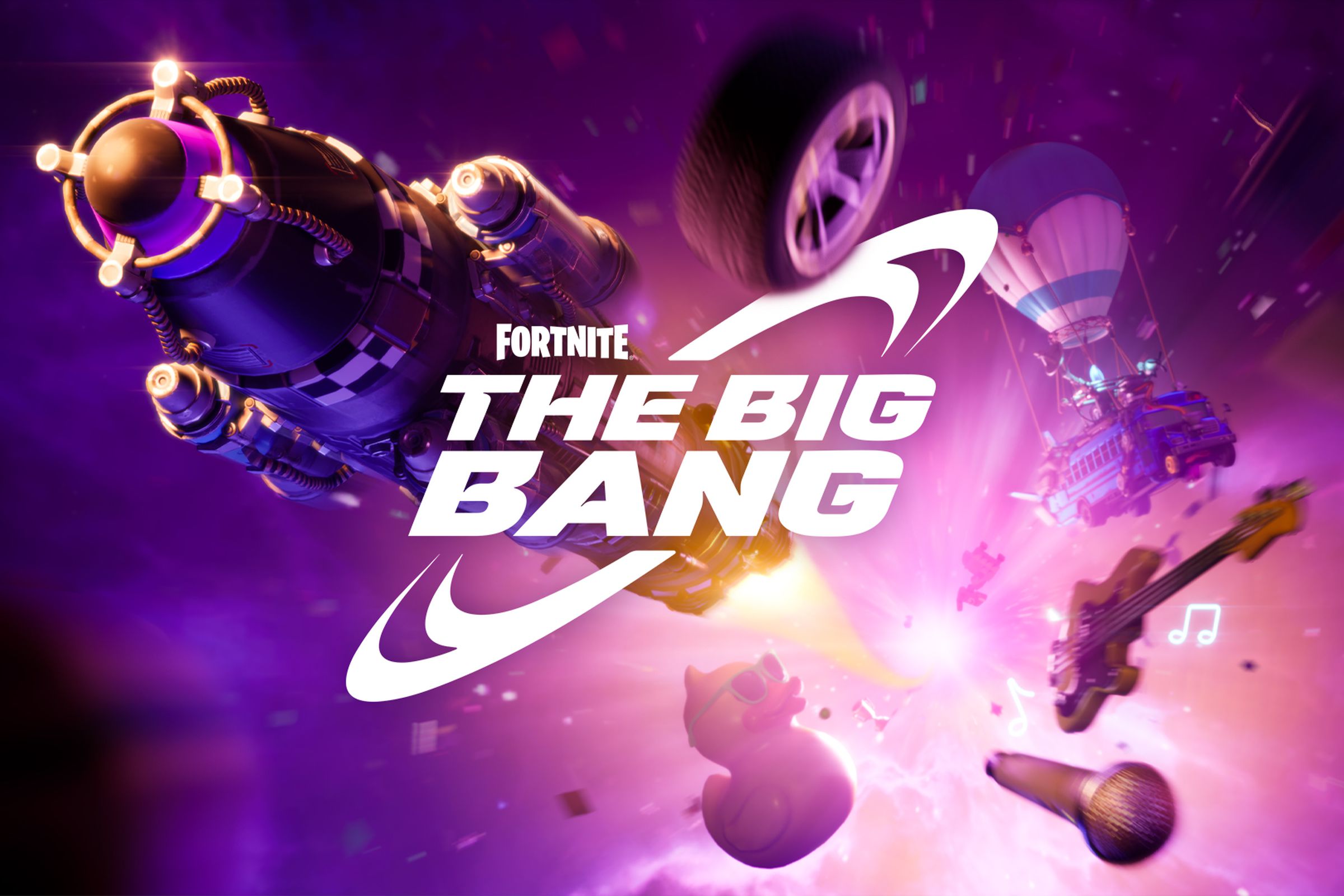 Promotional art for Fortnite’s Big Bang event.