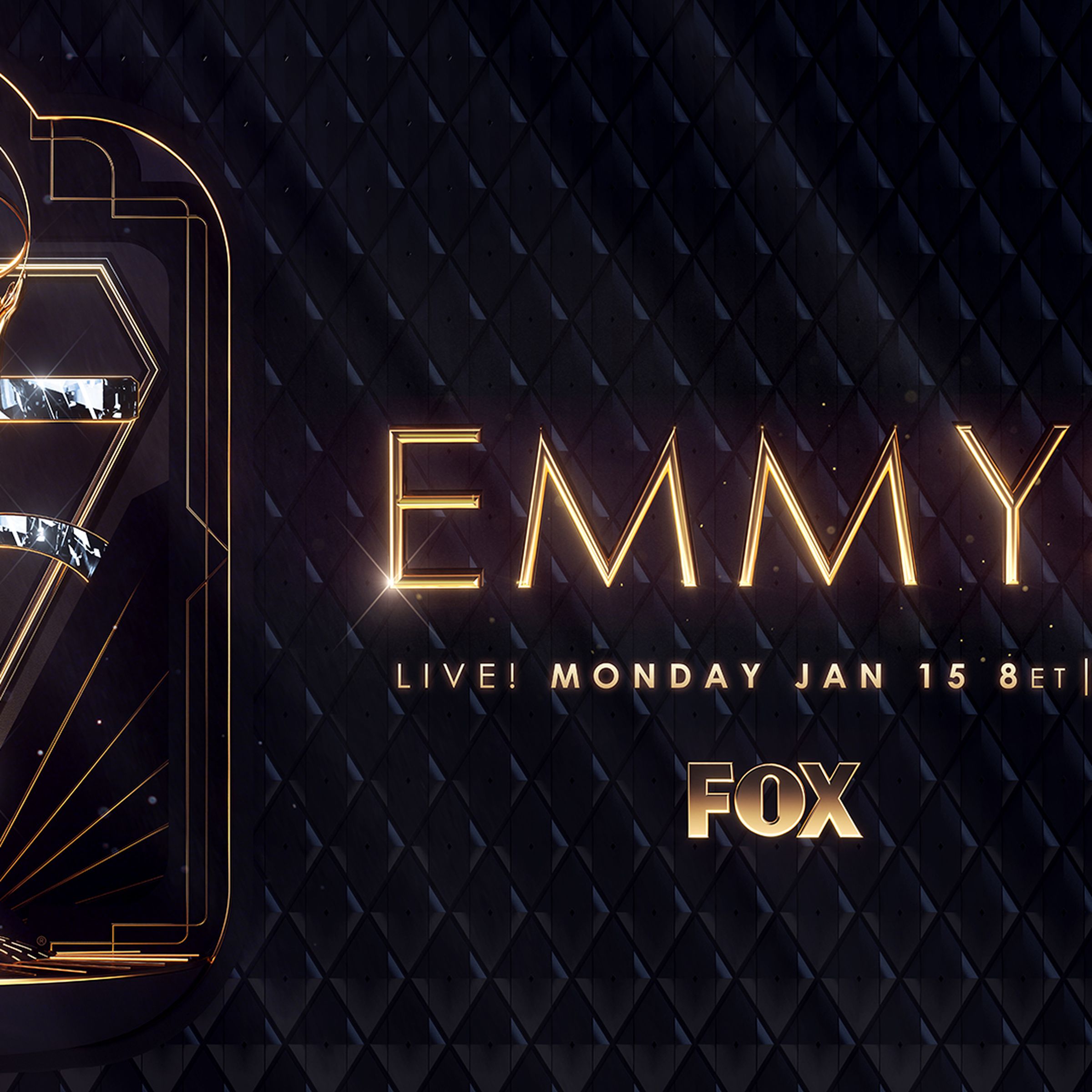 A graphic showing the Emmys on Fox