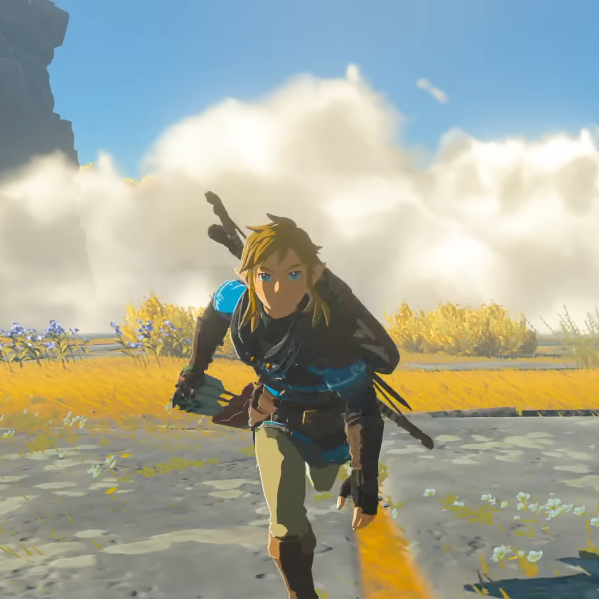 A screenshot of Link in The Legend of Zelda: Tears of the Kingdom.