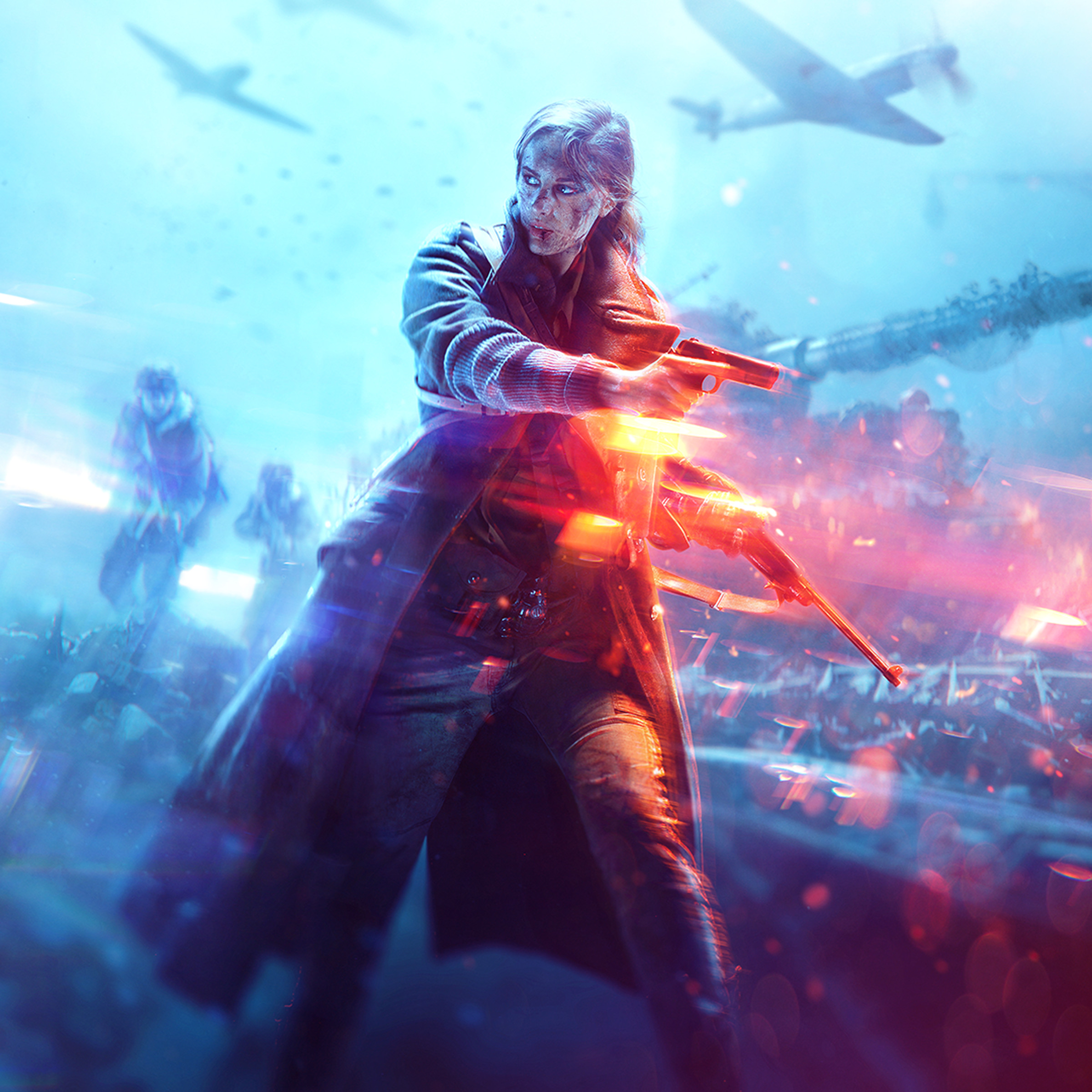 A promotional image for Battlefield V.