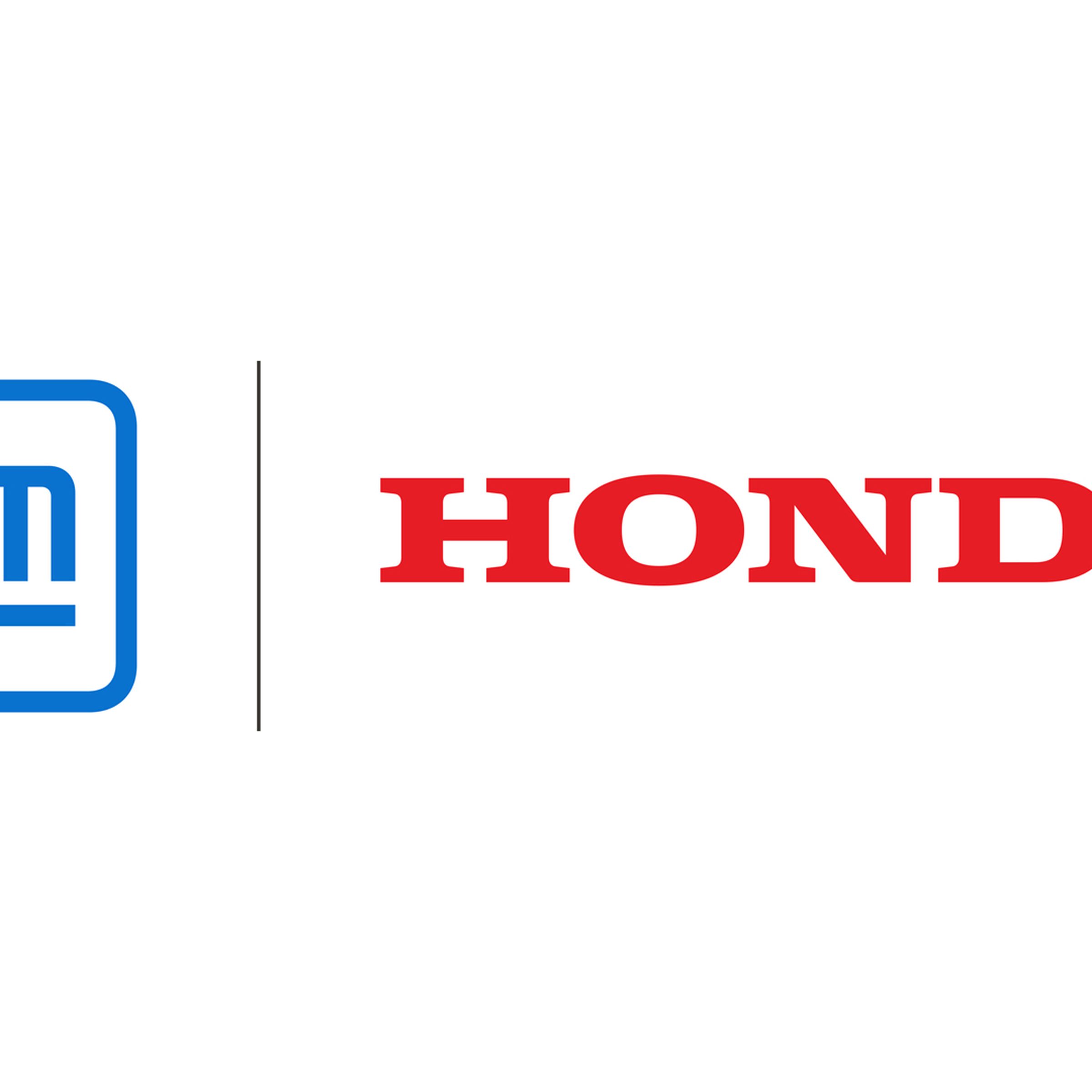 GM and Honda logos side by side