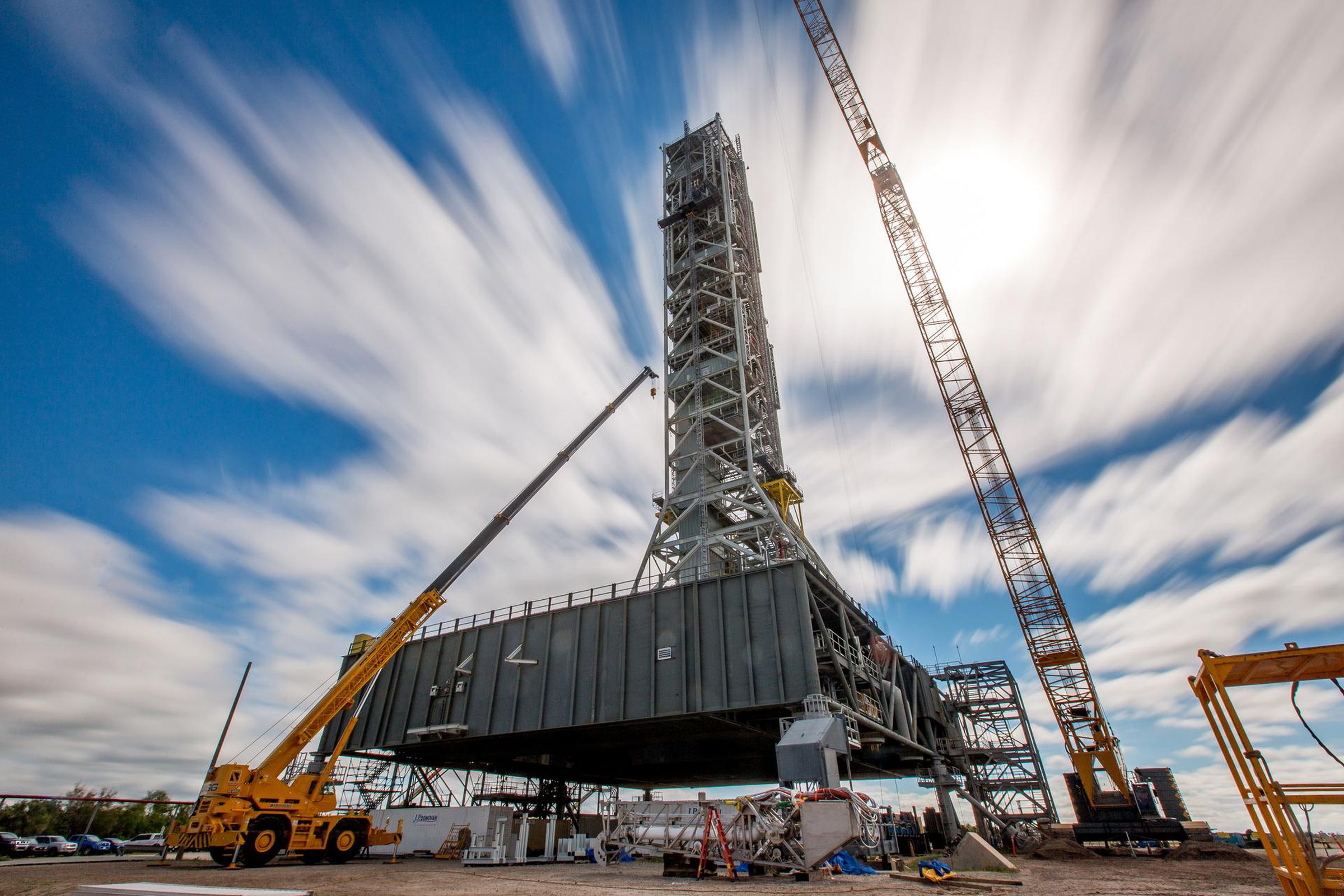 The current mobile launch platform at Kennedy Space Center