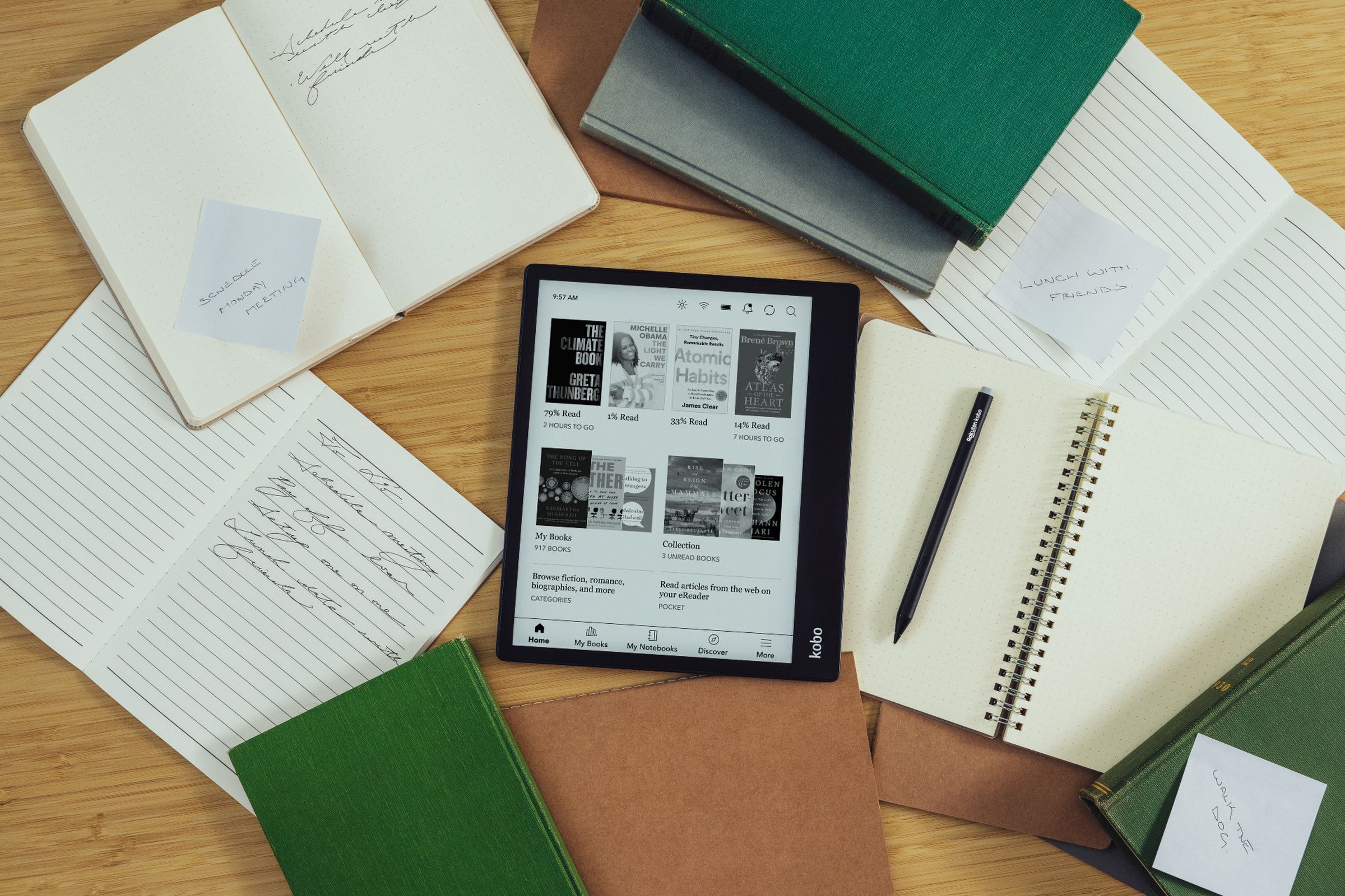 The Kobo Elipsa 2E, our favorite ebook reader for taking notes, is