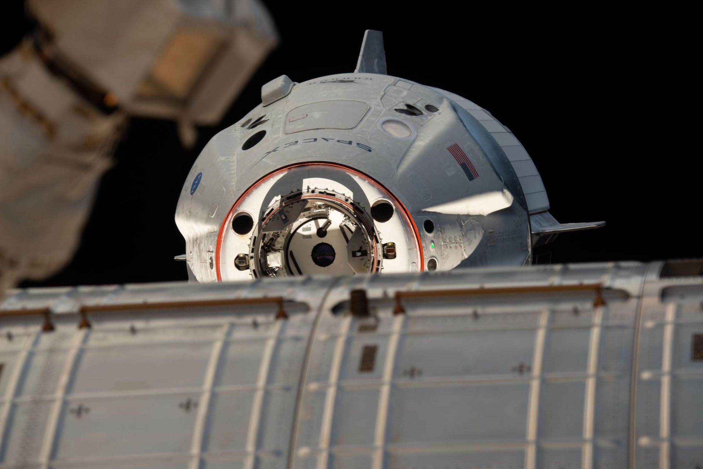 SpaceX’s Crew Dragon automatically docked with the International Space Station for the first time on March 4th.