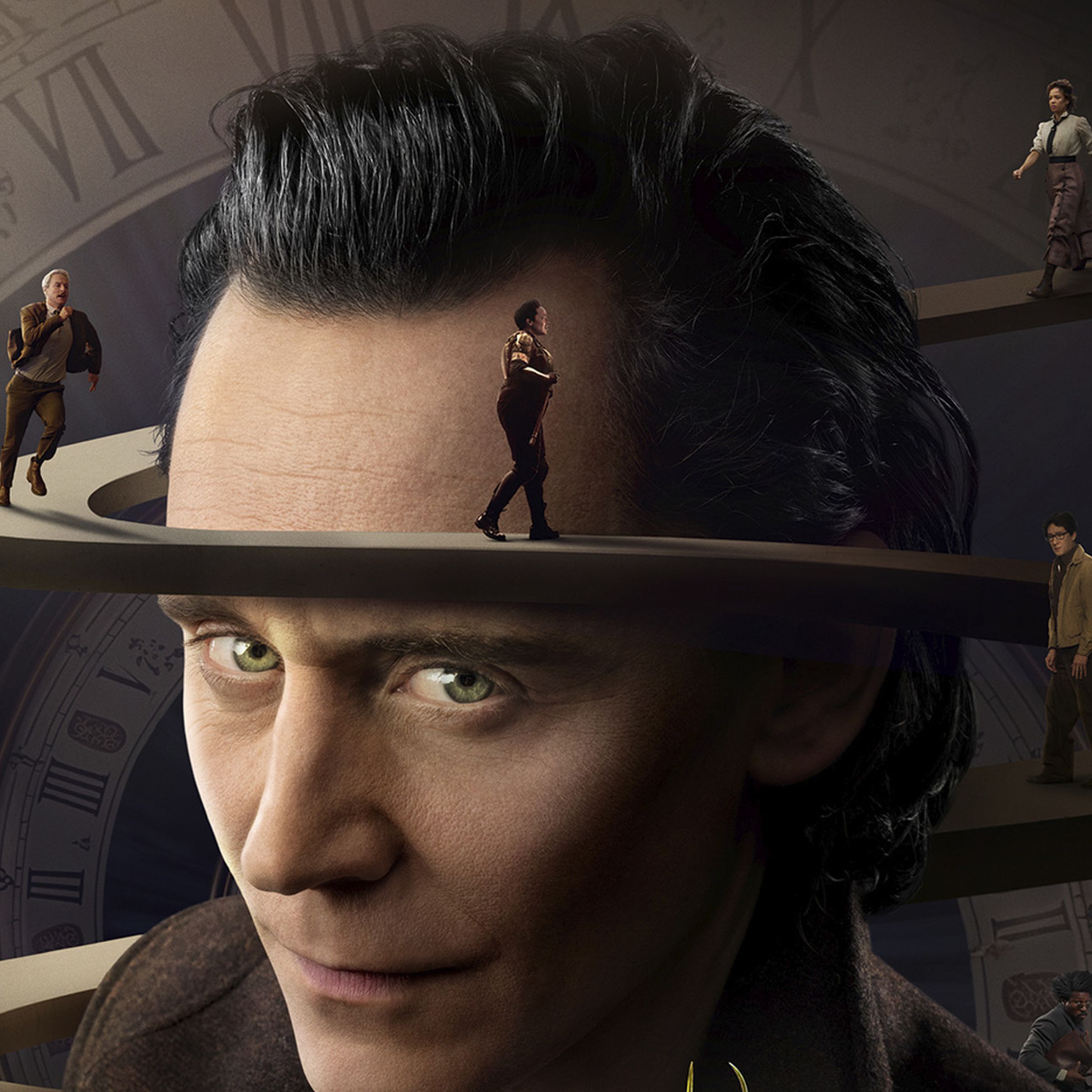 A close-up shot of the season 2 poster for Loki on Disney Plus.