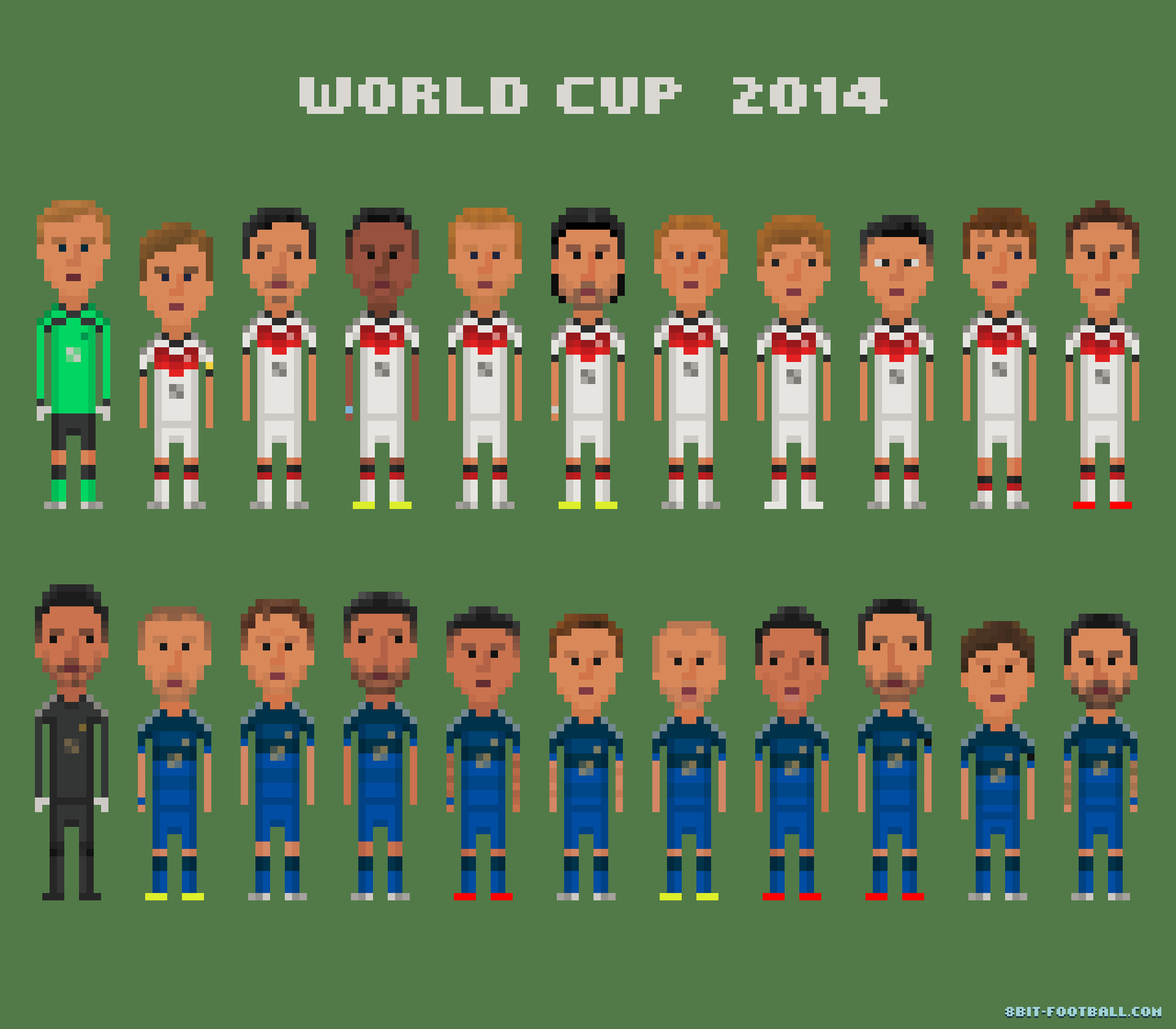 The World Cup's biggest moments in 8-bit art