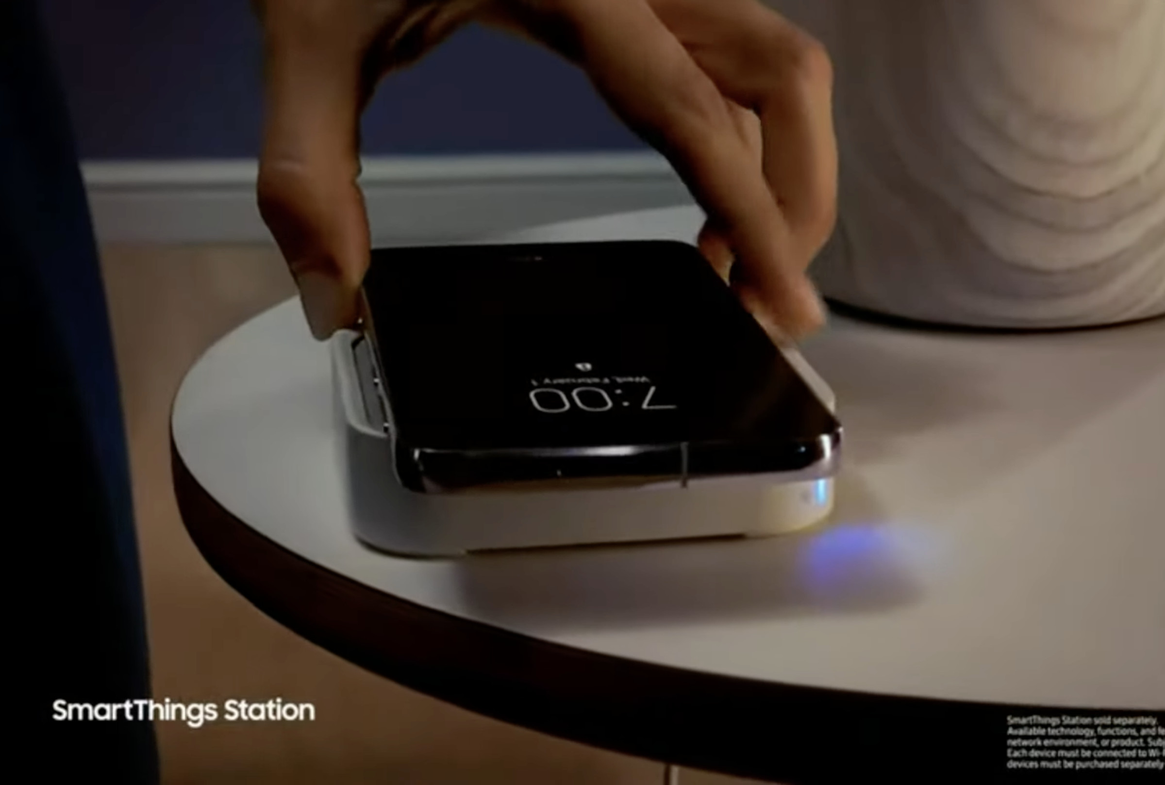 Screencap of SmartThings Station from Samsung Unpacked 2023