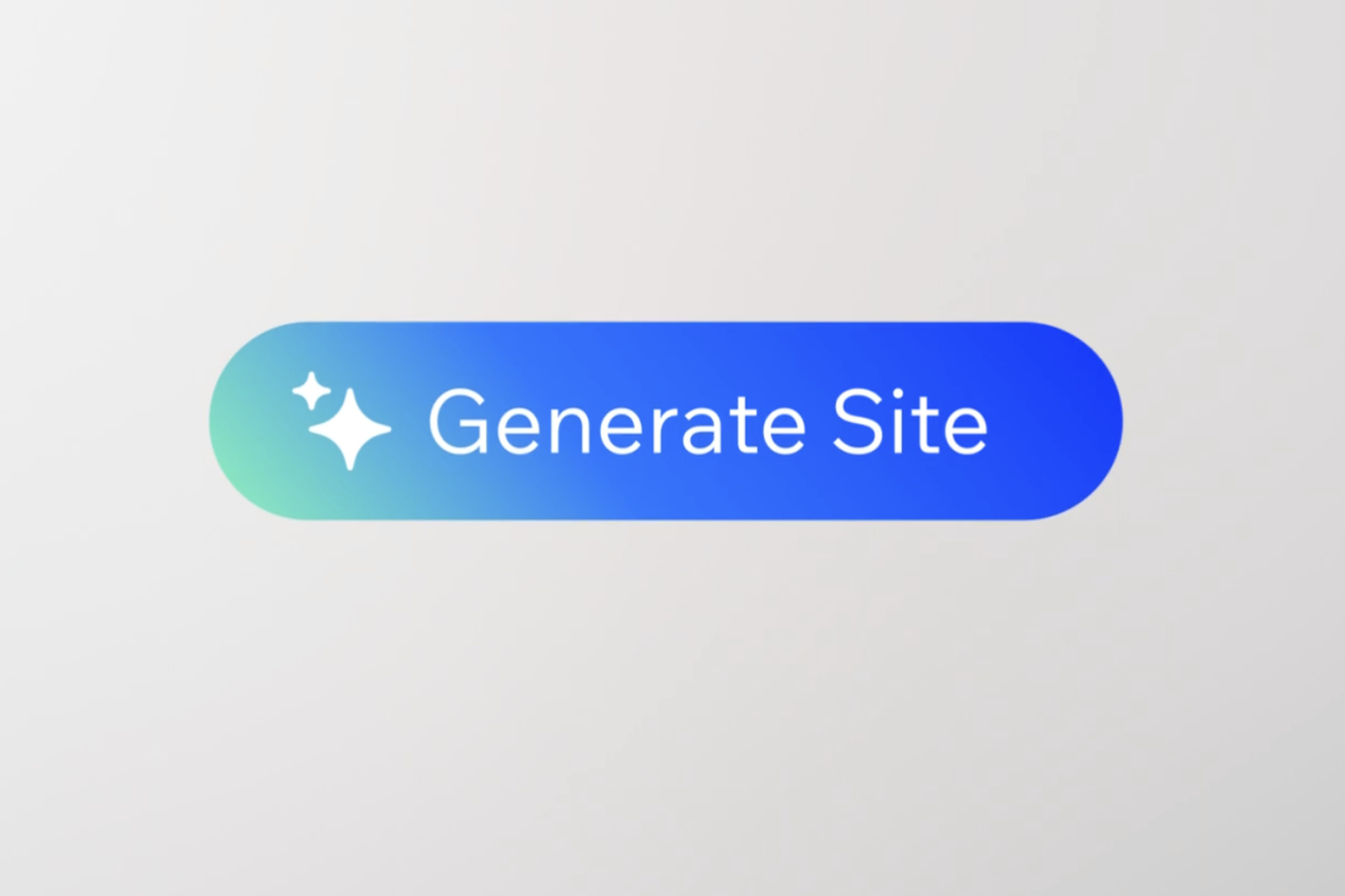 The “Generate Site” button for Wix’s AI webpage builder.