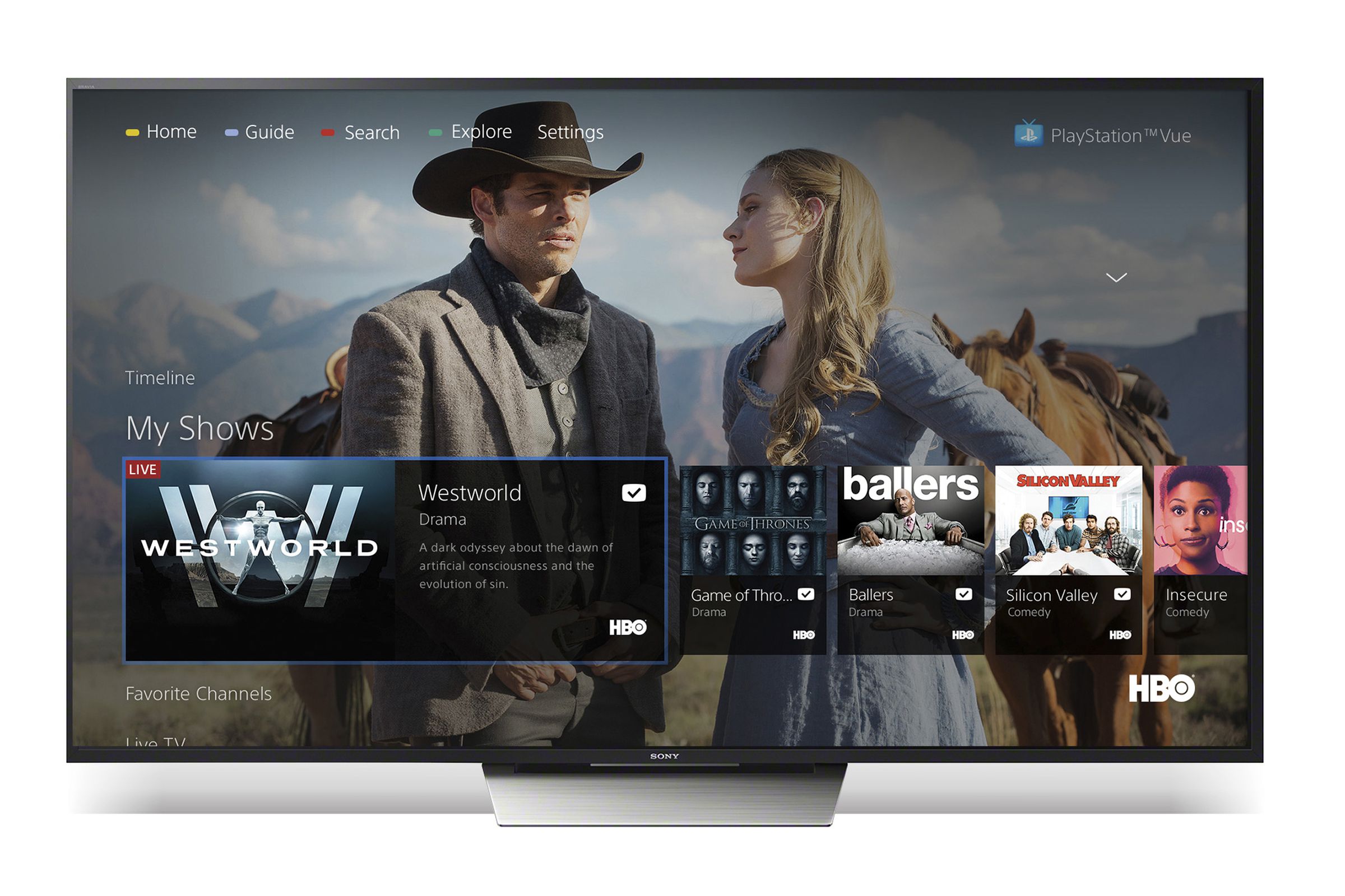PlayStation Vue on Sony Android TV