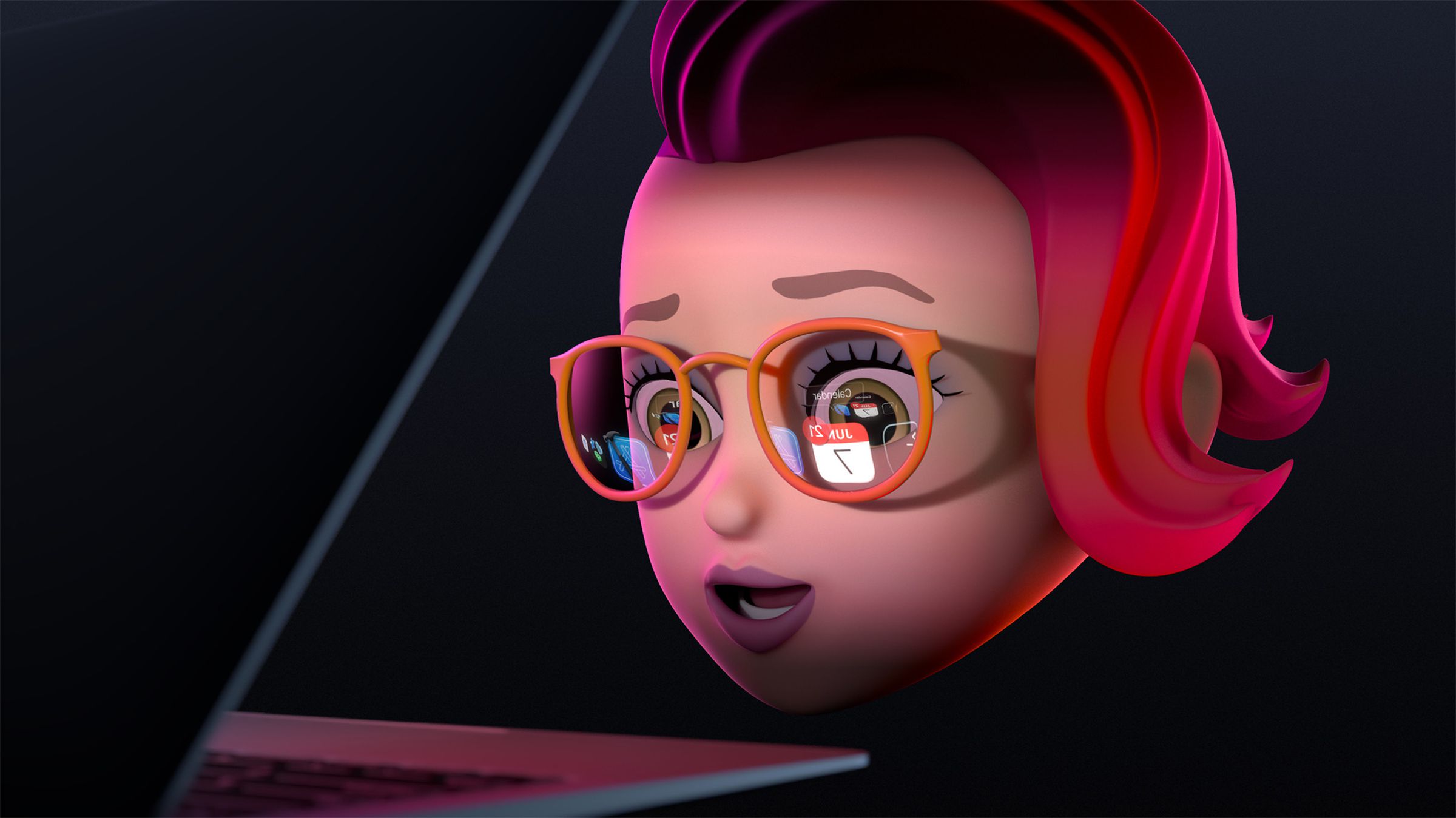 A hint at AR glasses, or just someone who likes what they see on this Mac?