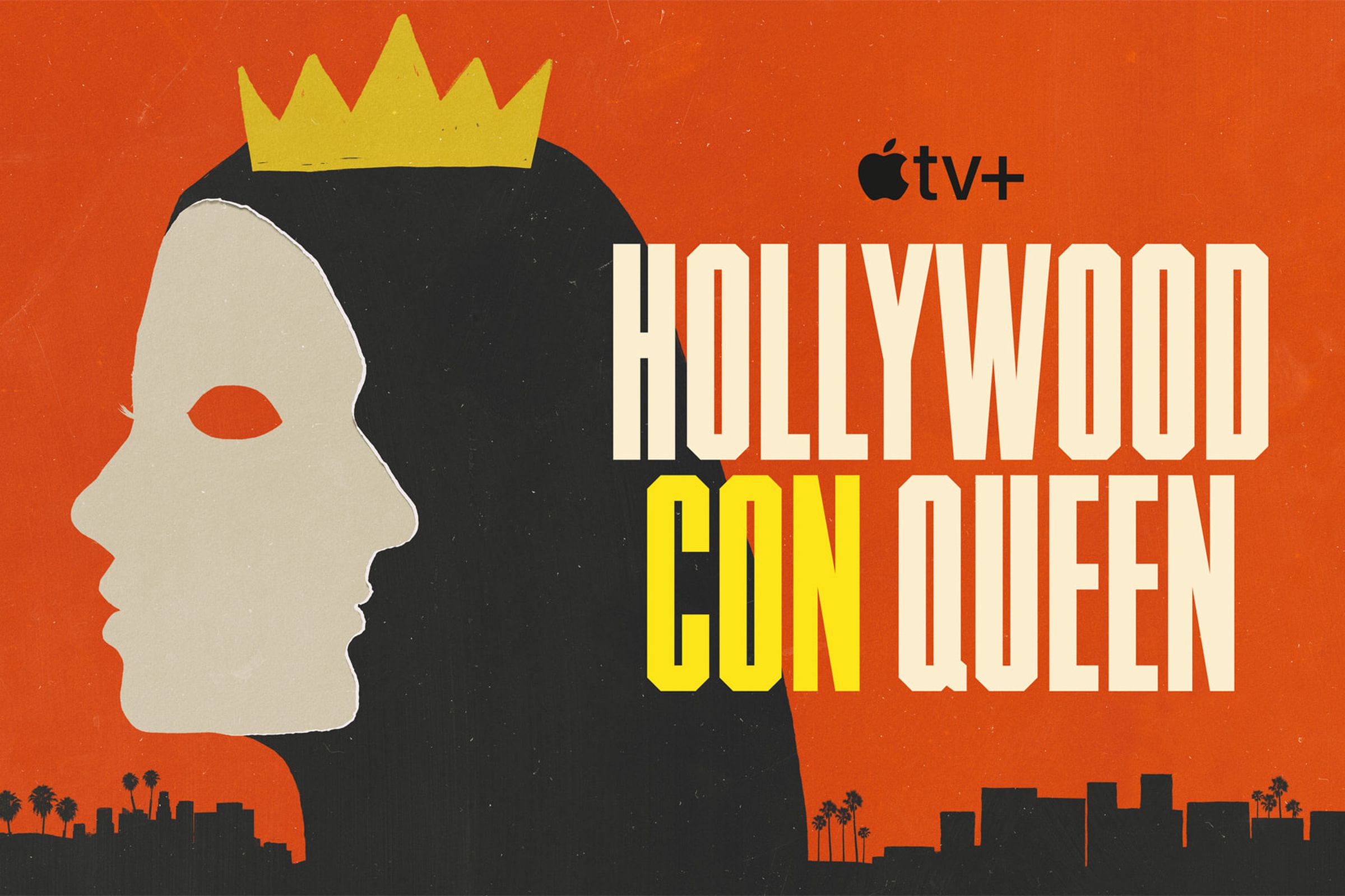 Promotional image of Hollywood Con Queen, showing a two-faced illustration