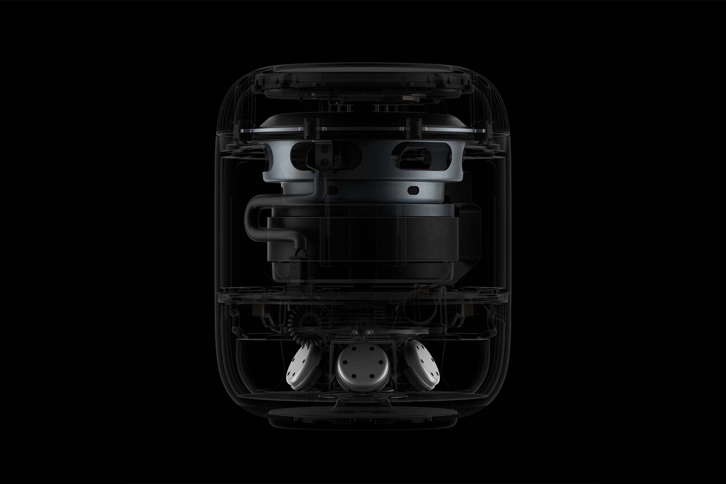A cross section of the new HomePod.