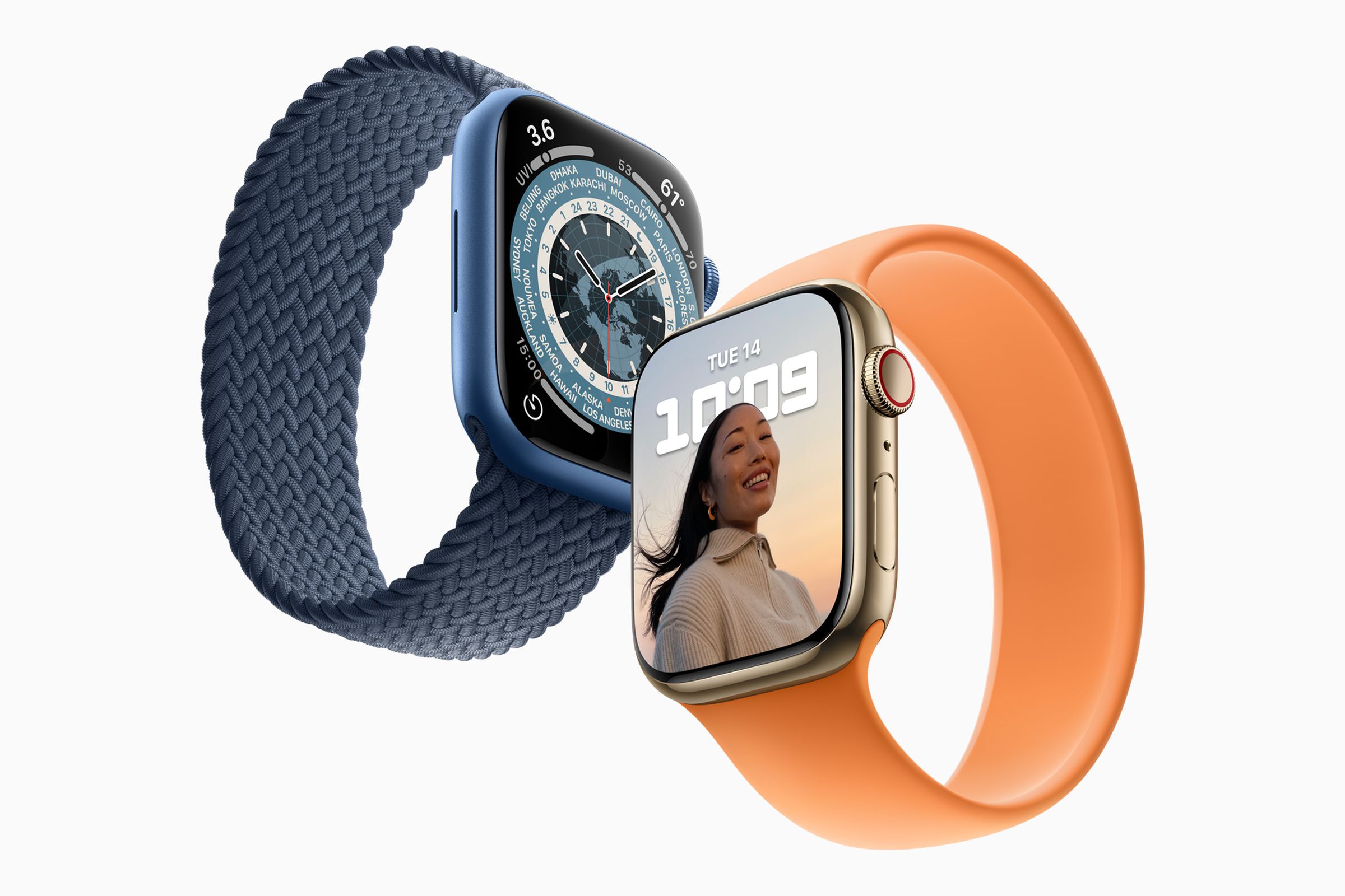 Apple Watch Series 7 includes a bigger display.