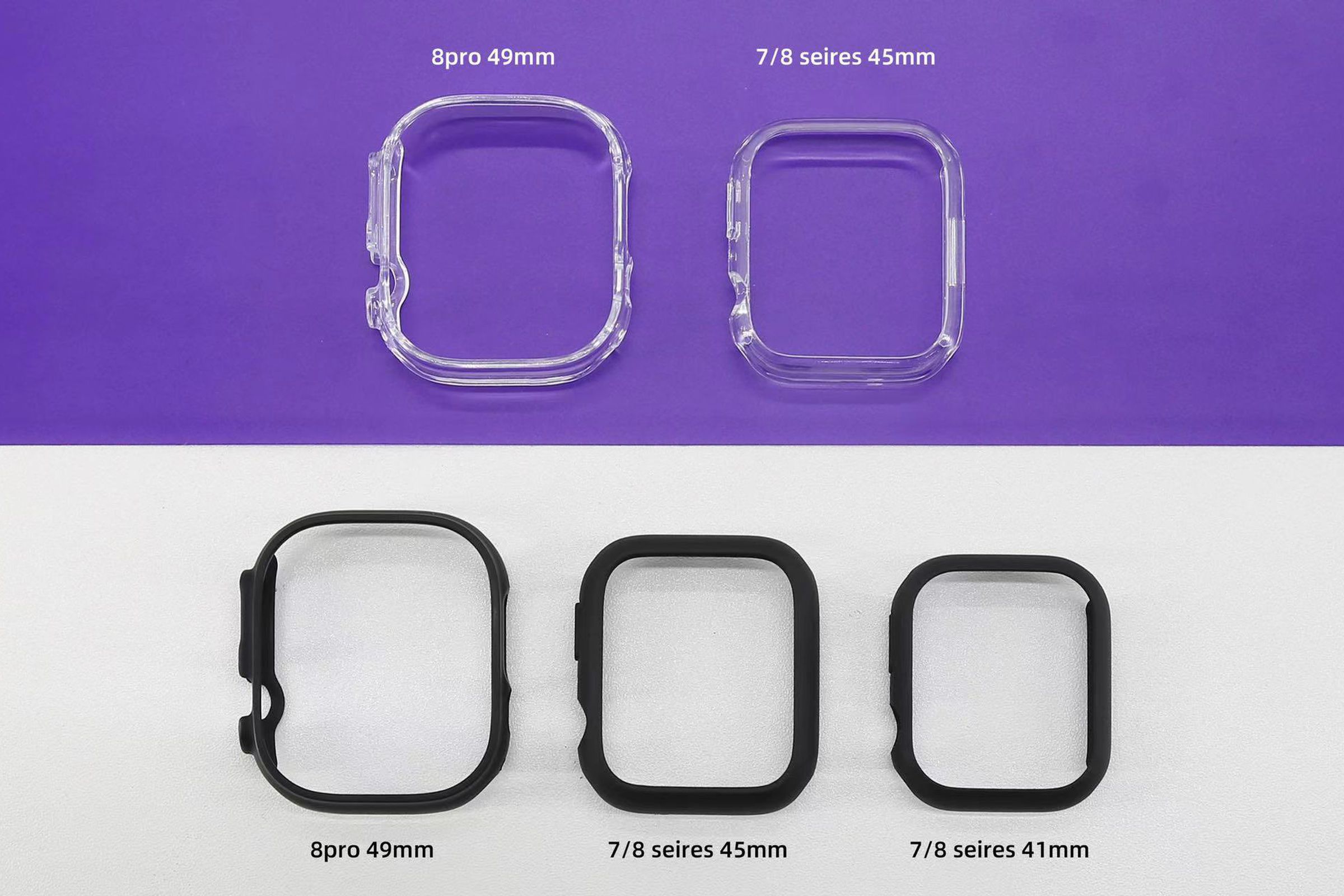 Apple Watch Pro size comparison based on leaked cases.