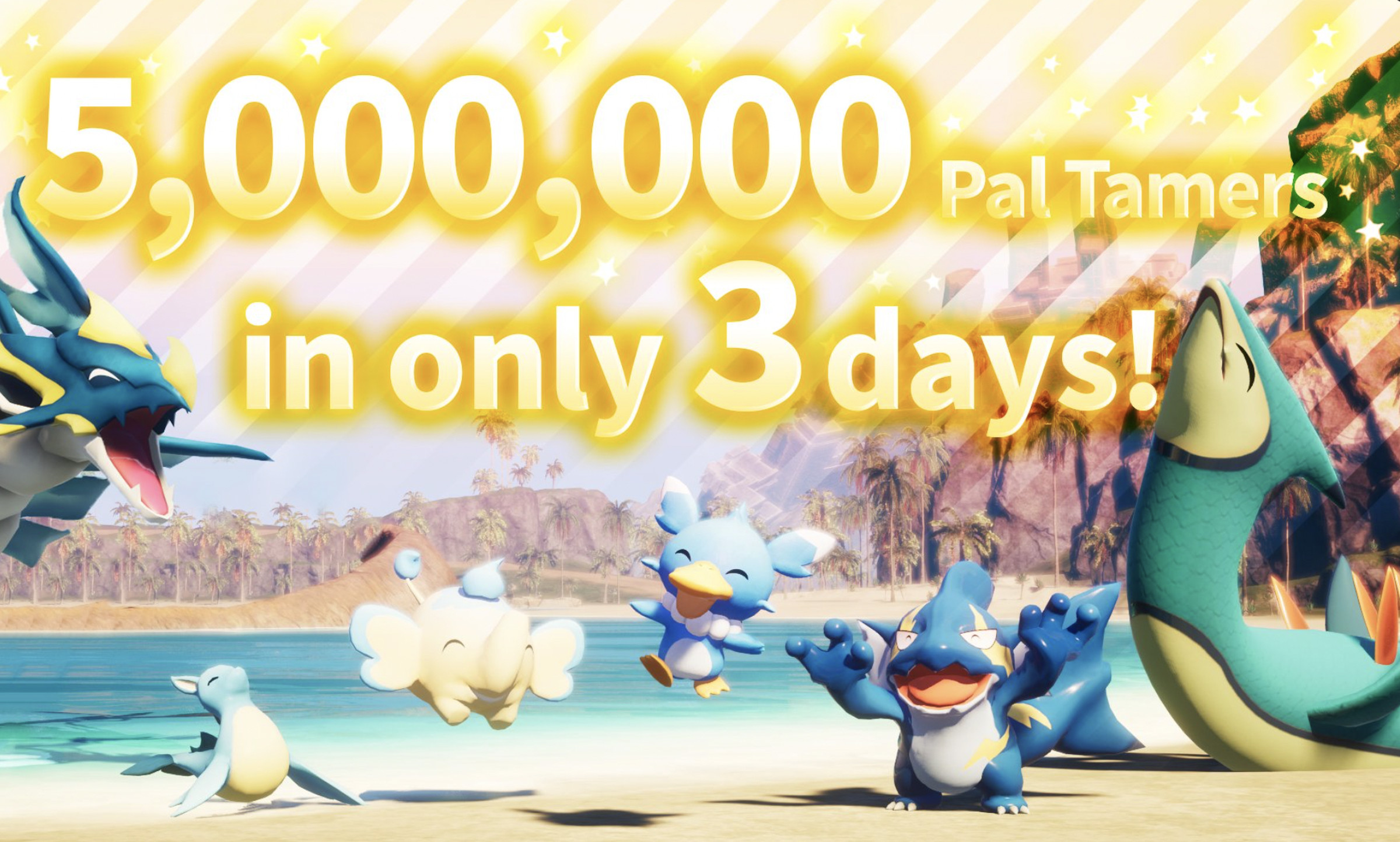 More than 5 million Pal Tamers in only 3 days! 