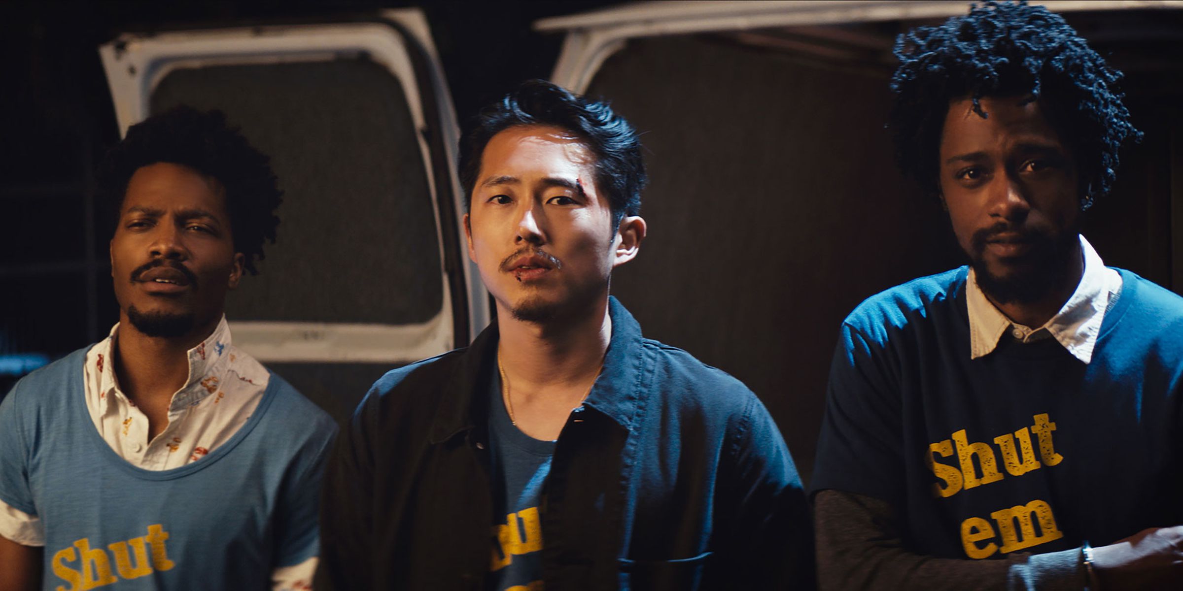 Steven Yuen as Squeeze in Sorry to Bother You.
