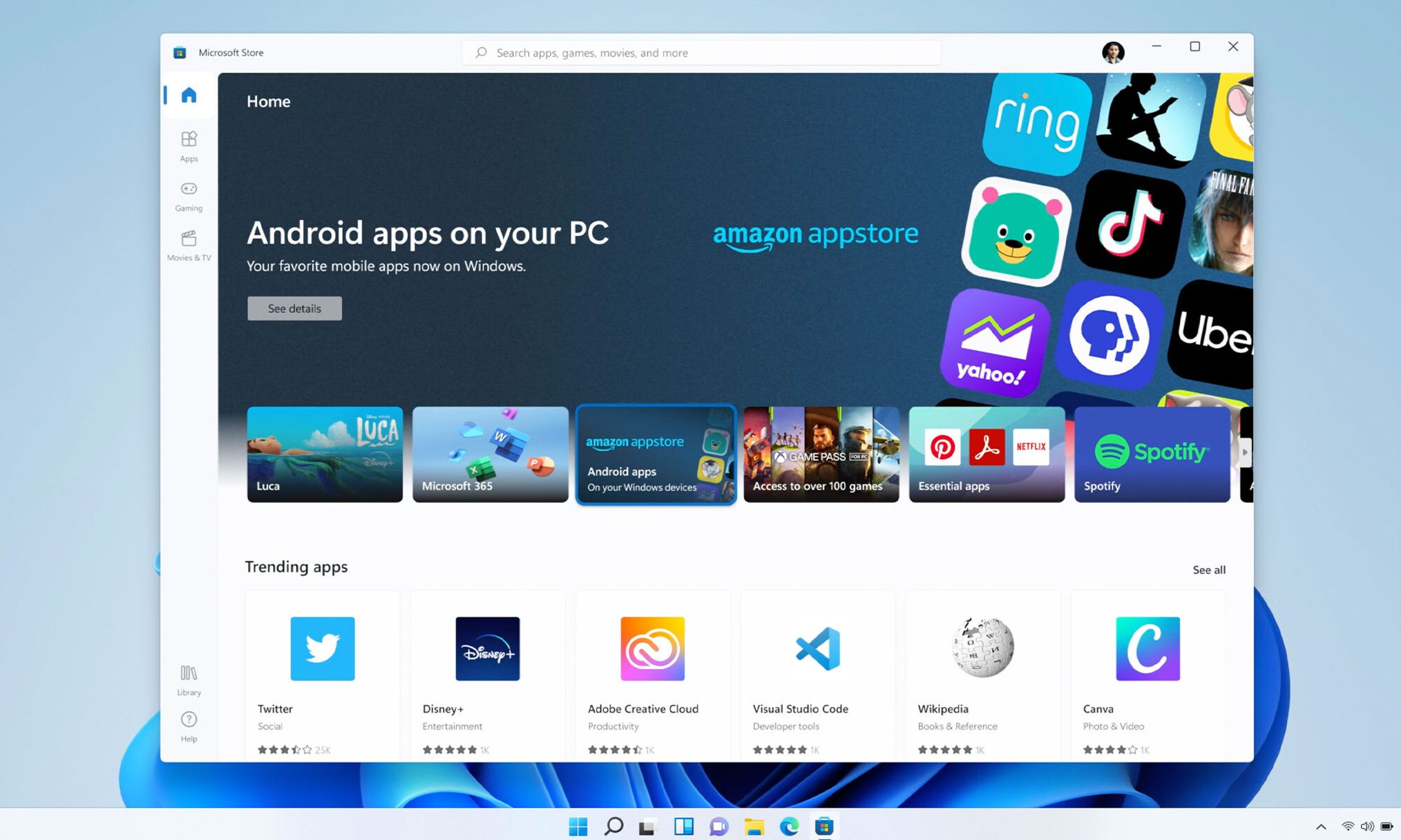 Android apps on PC.