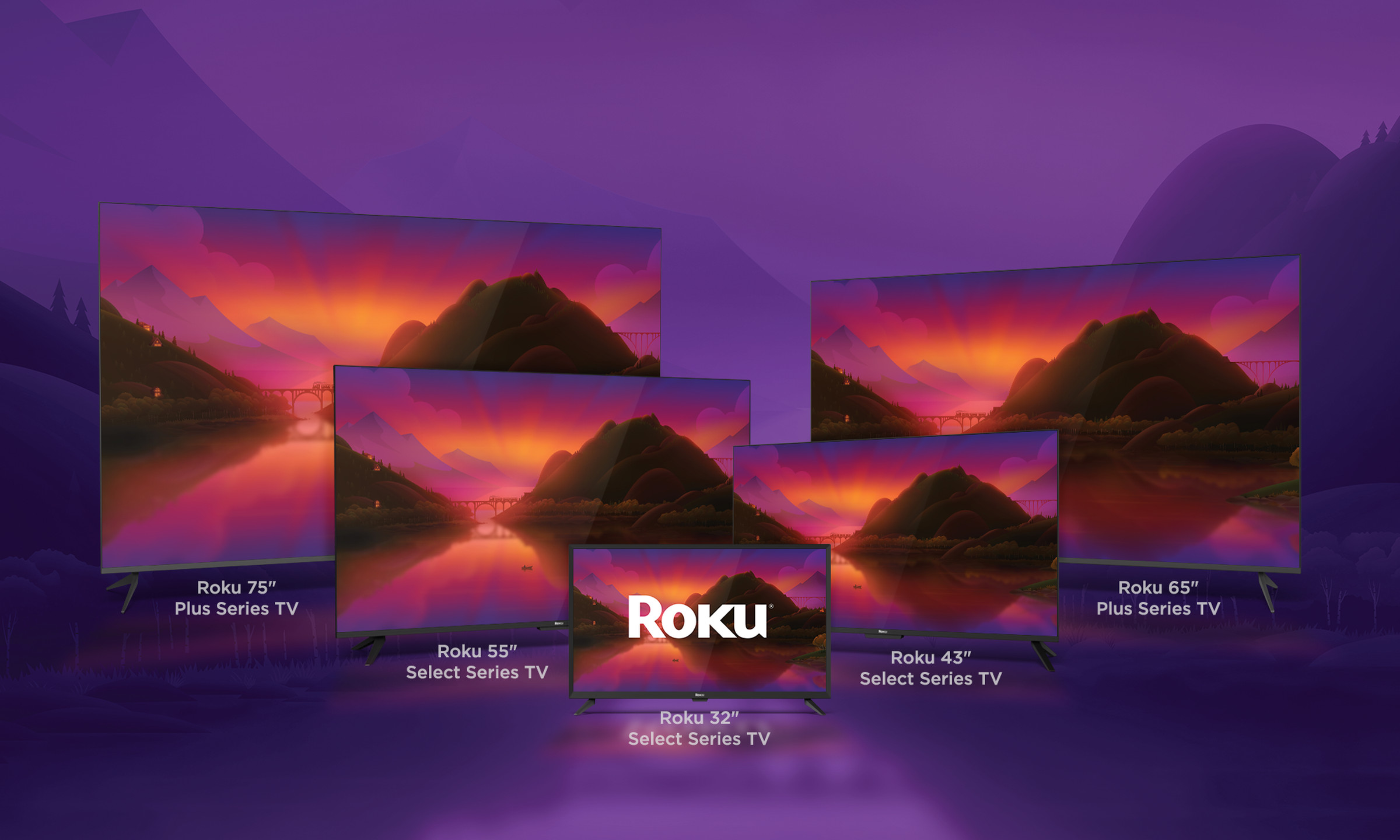 An image of Roku’s new TV lineup.