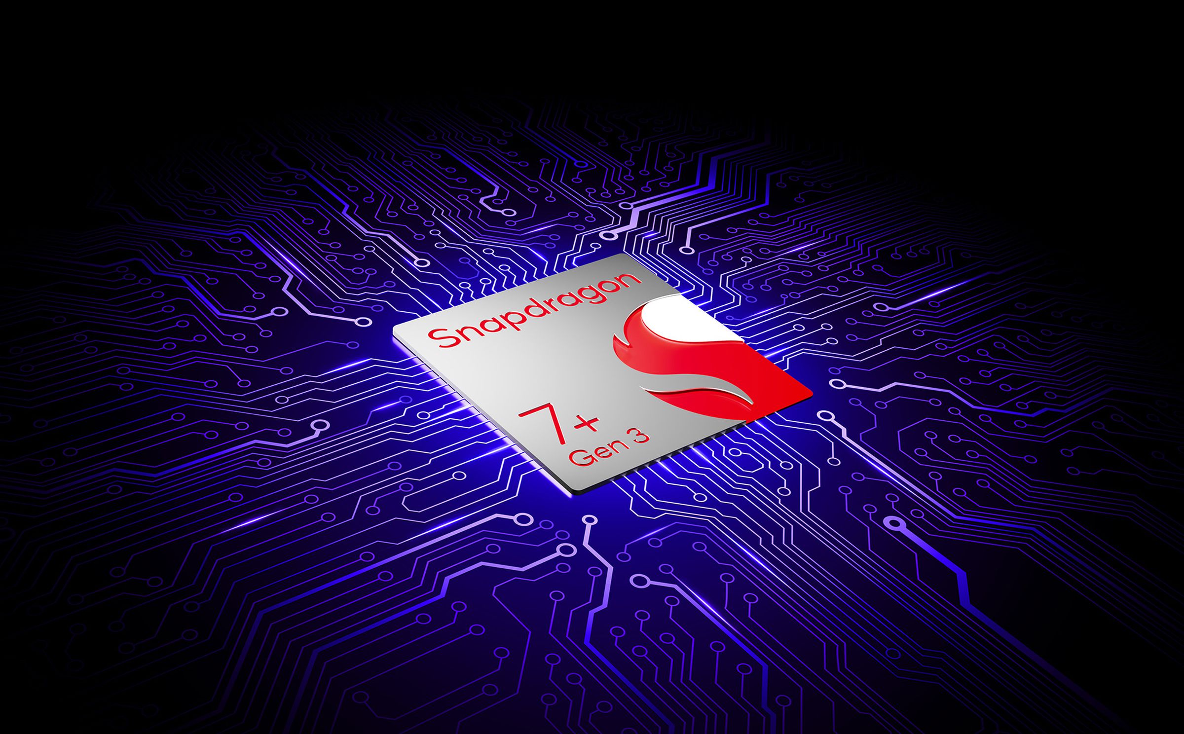 Rendering of the Snapdragon 7 Plus mobile chipset.
