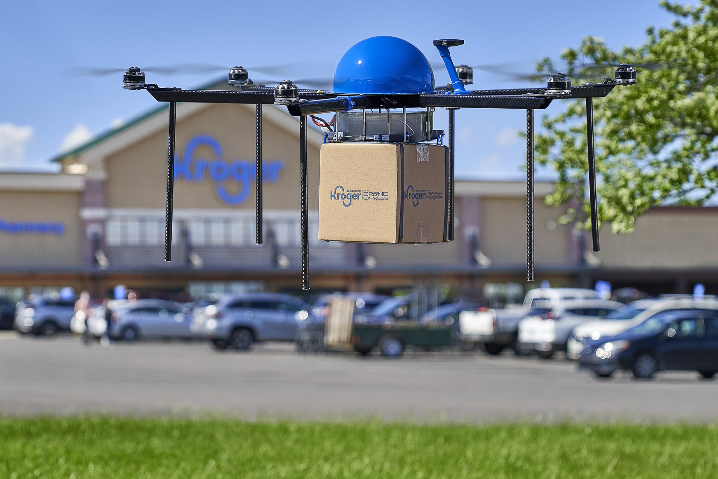 Kroger is partnering with Drone Express on deliveries of packages up to five pounds.