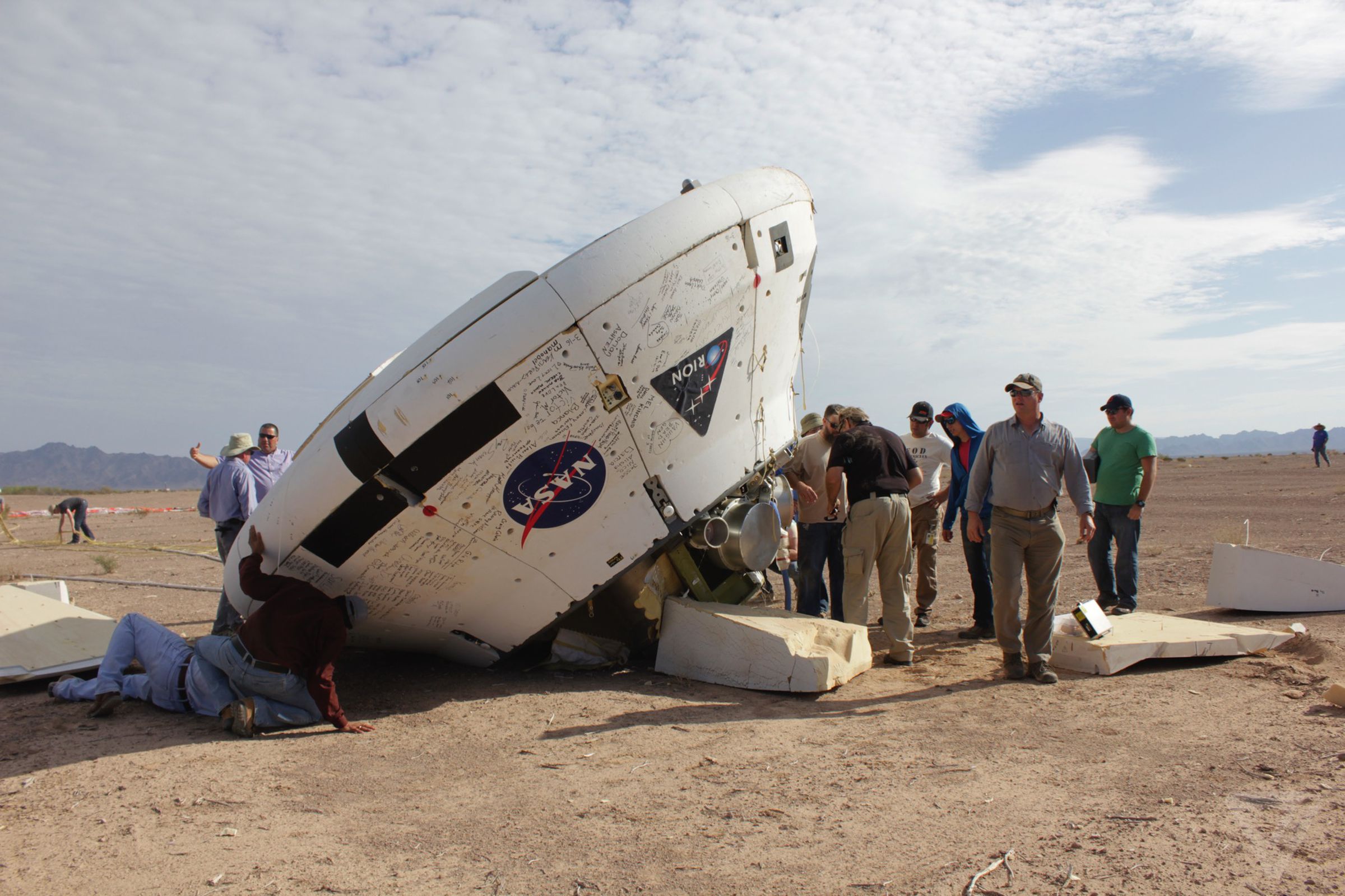 NASA parachute drop test
