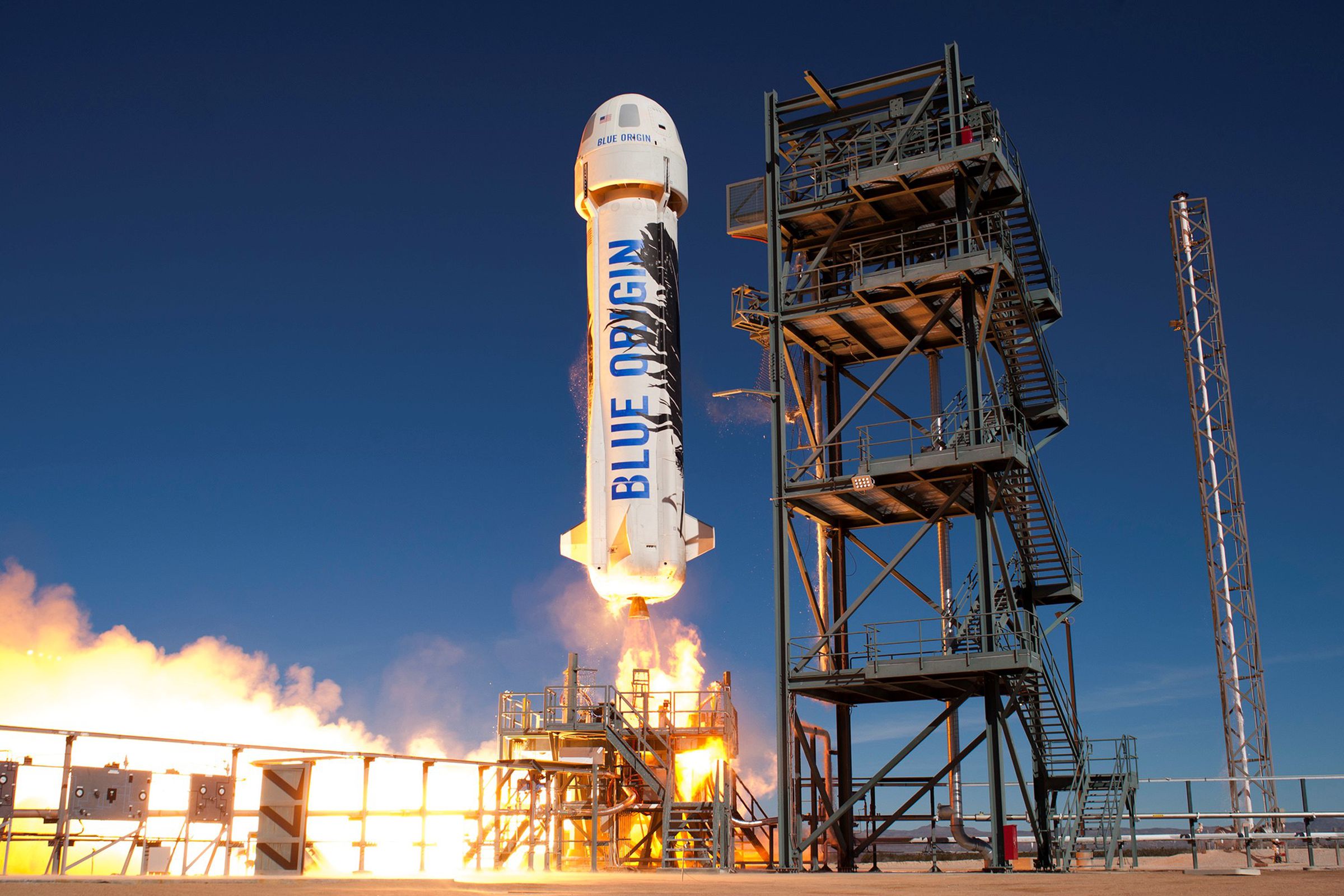 The New Shepard rocket.