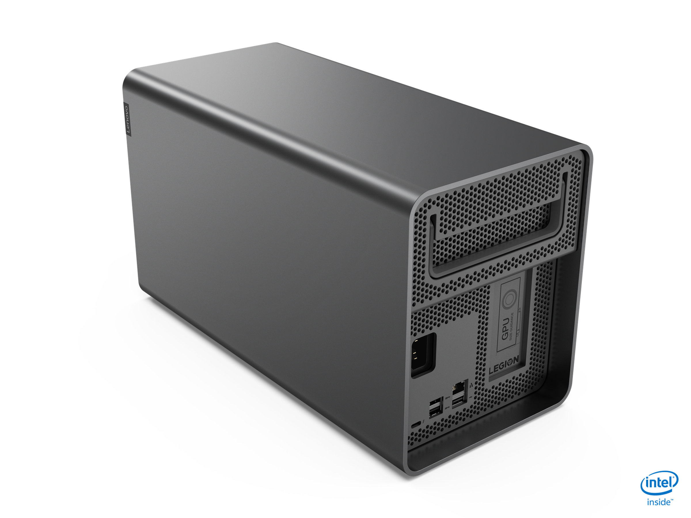 Around the back of the eGPU enclosure you’ll find a selection of USB ports and an Ethernet jack.