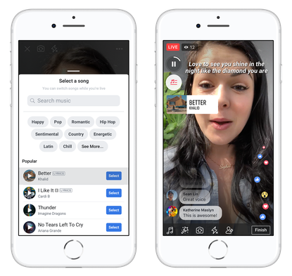 Facebook adds music features to profiles and Stories, expands Lip Sync ...