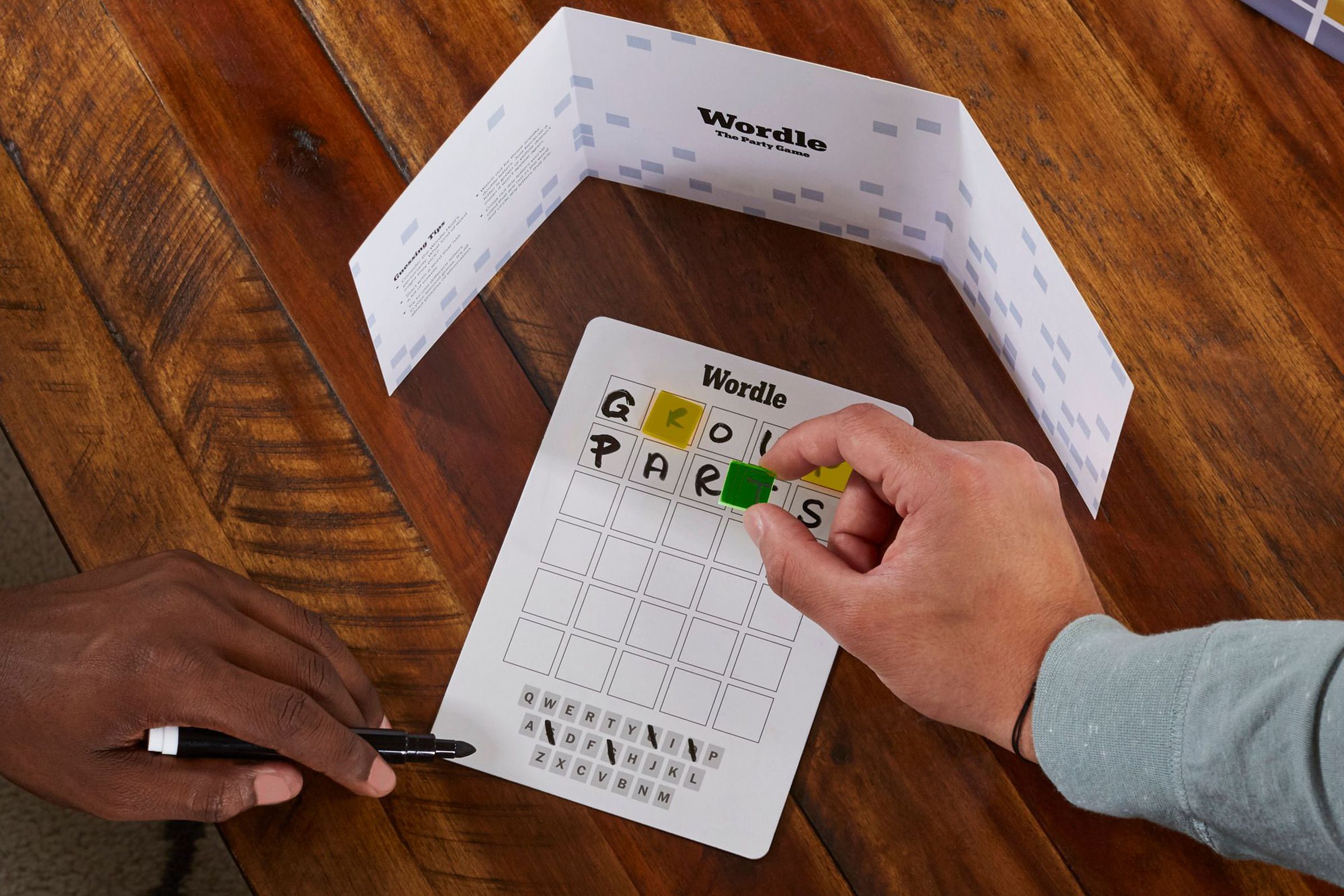 Play Wordle with your friends in this new board game.